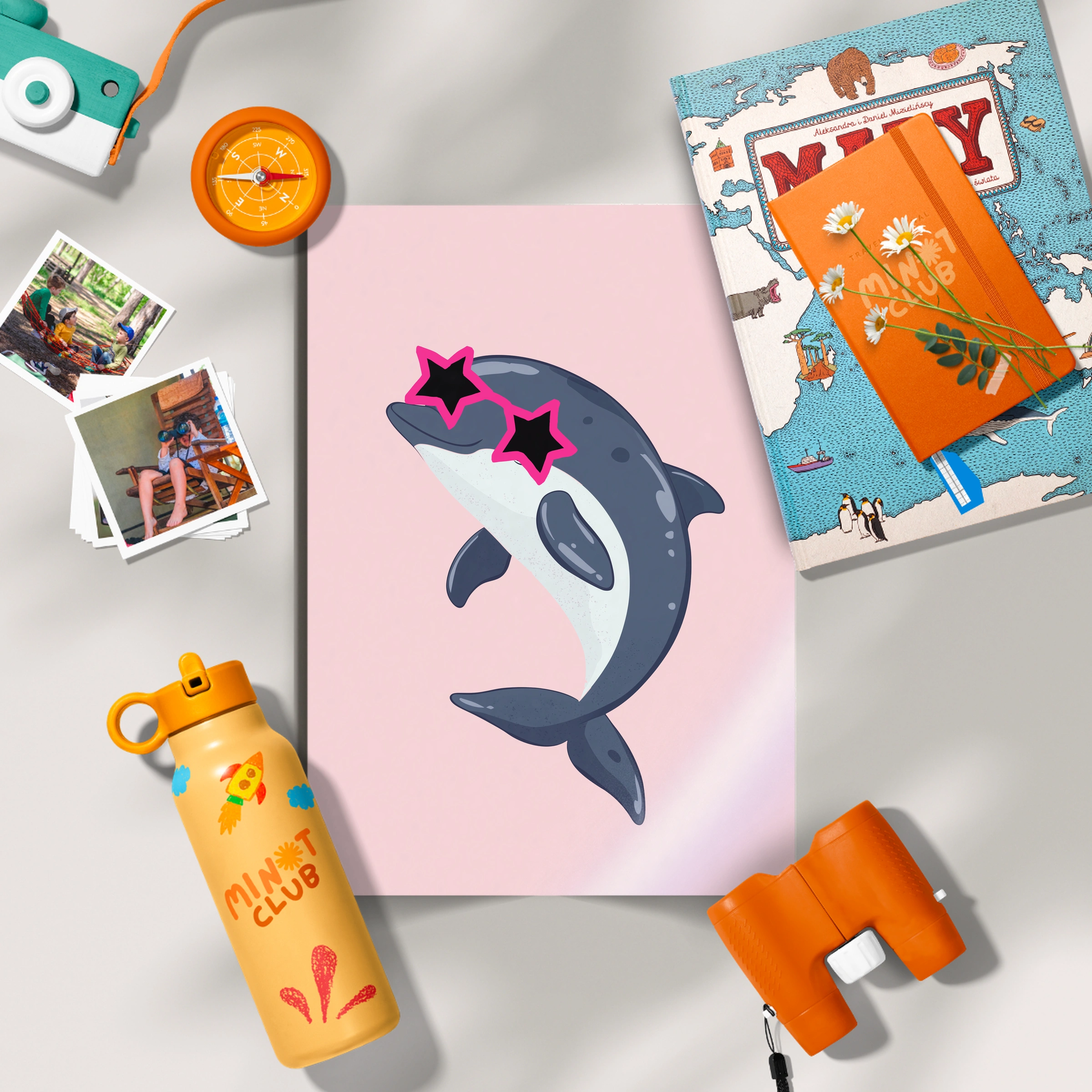 Cool Dolphin Nursery Print