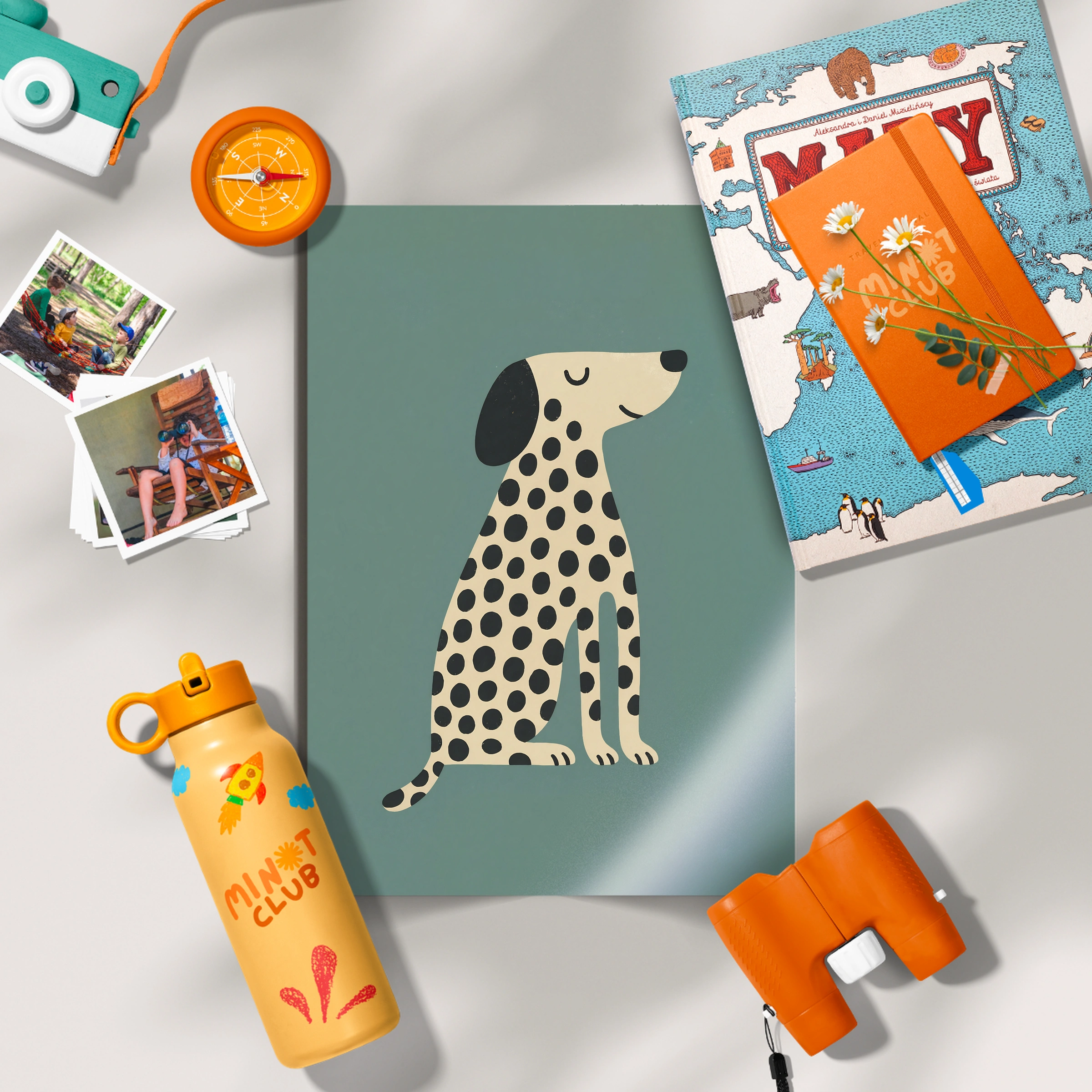 Cool Kids Club Arch Nursery Print - flat lay nursery decor print