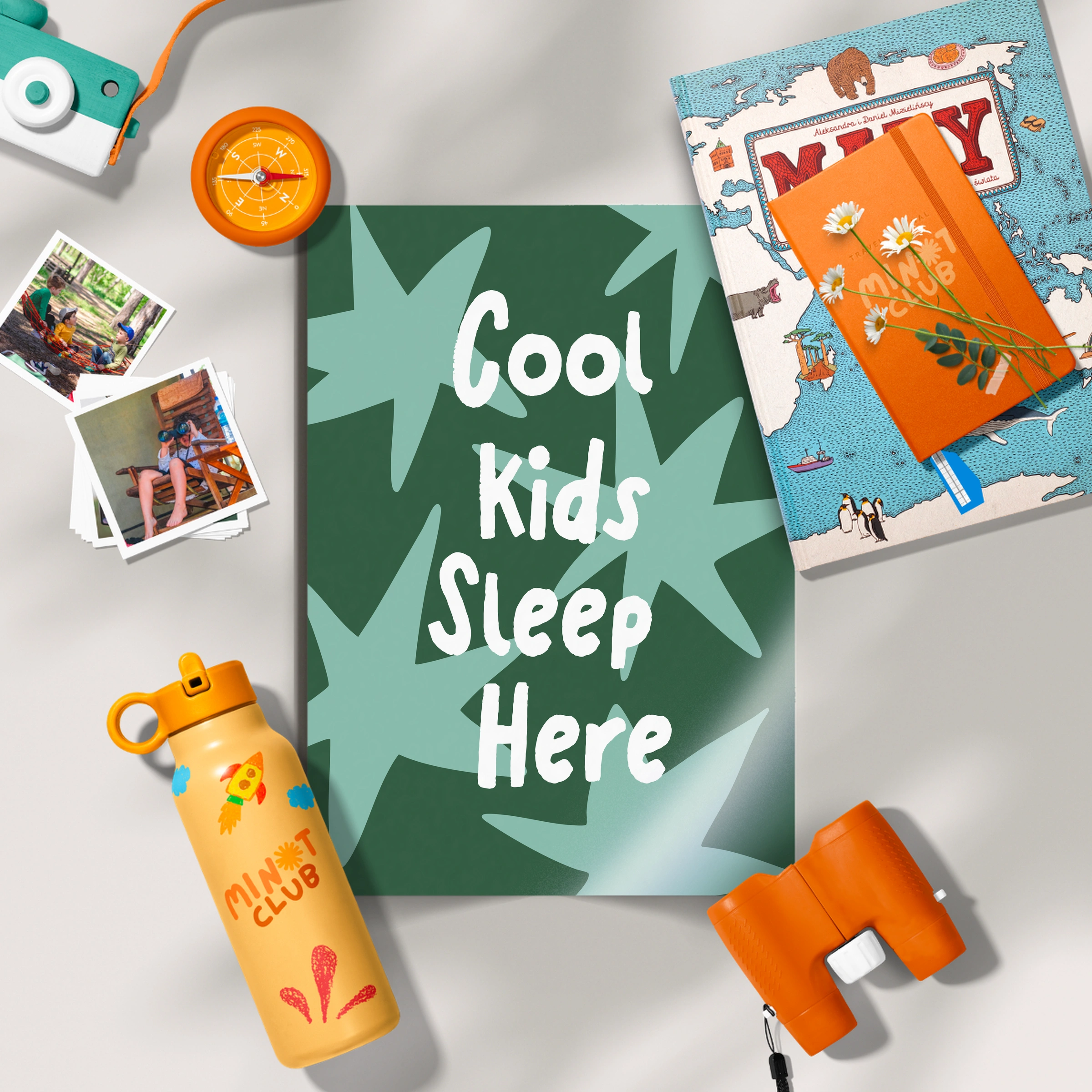 Cool Kids Sleep Here Nursery Print