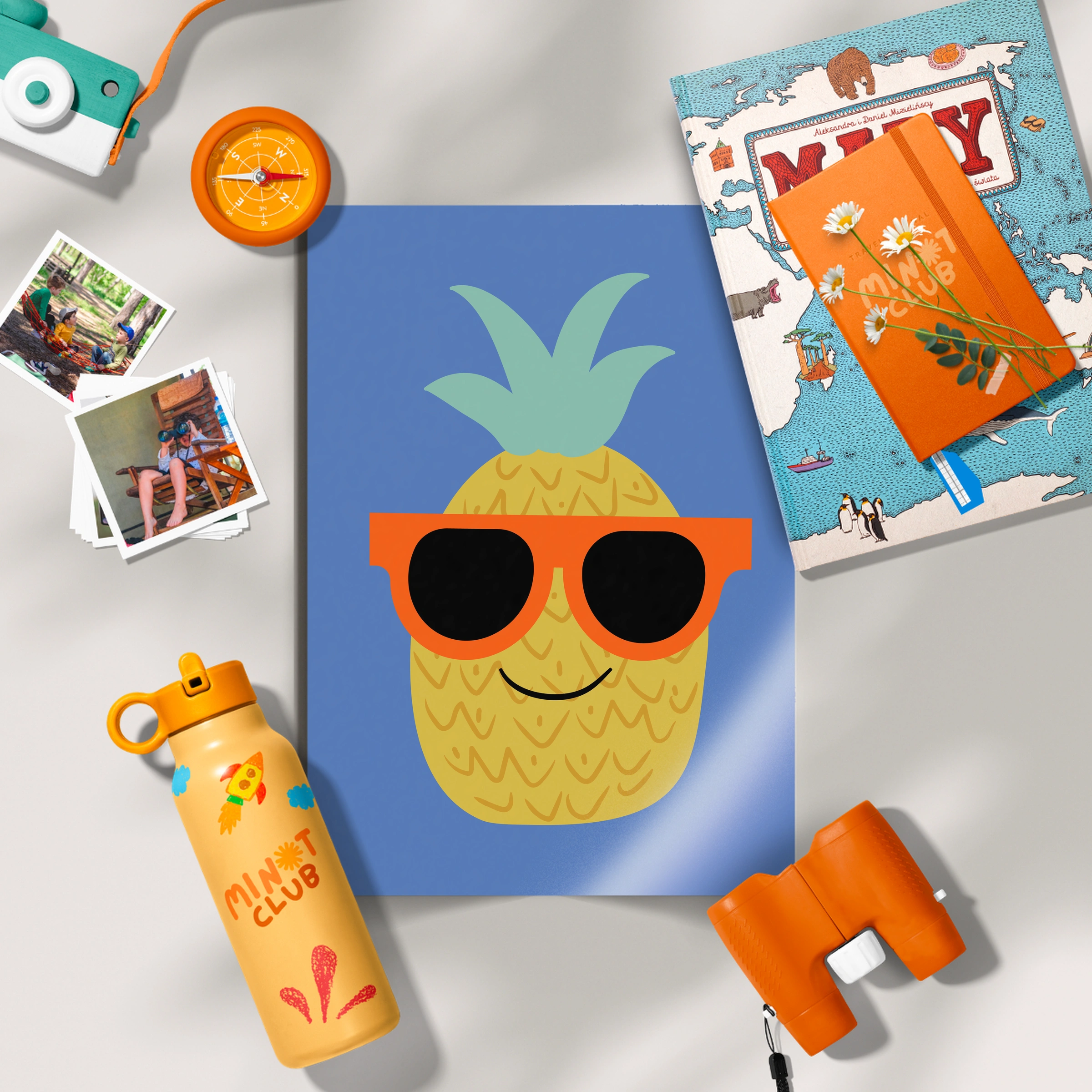 Cool Pineapple Nursery Print