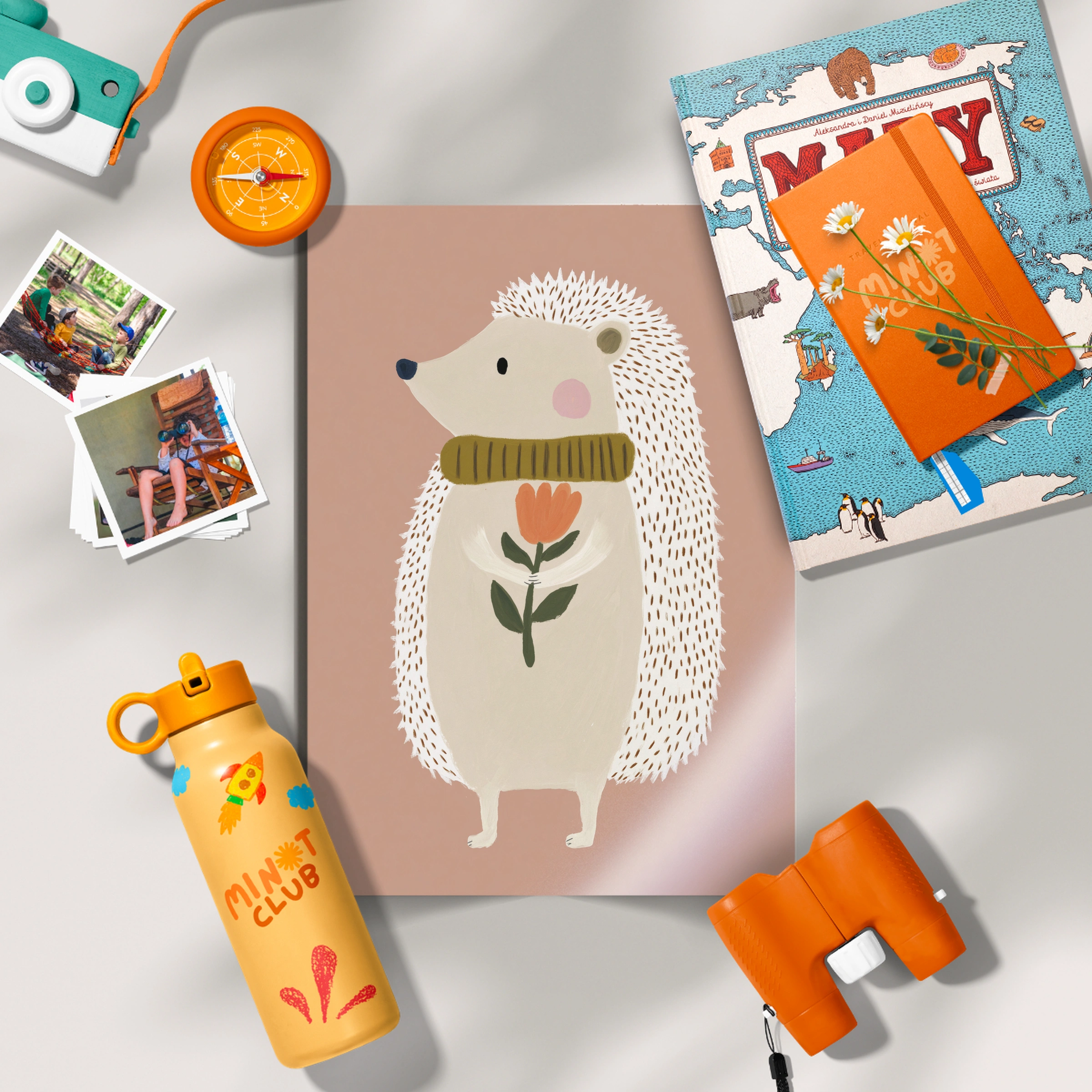 Cosy Hedgehog Nursery Print