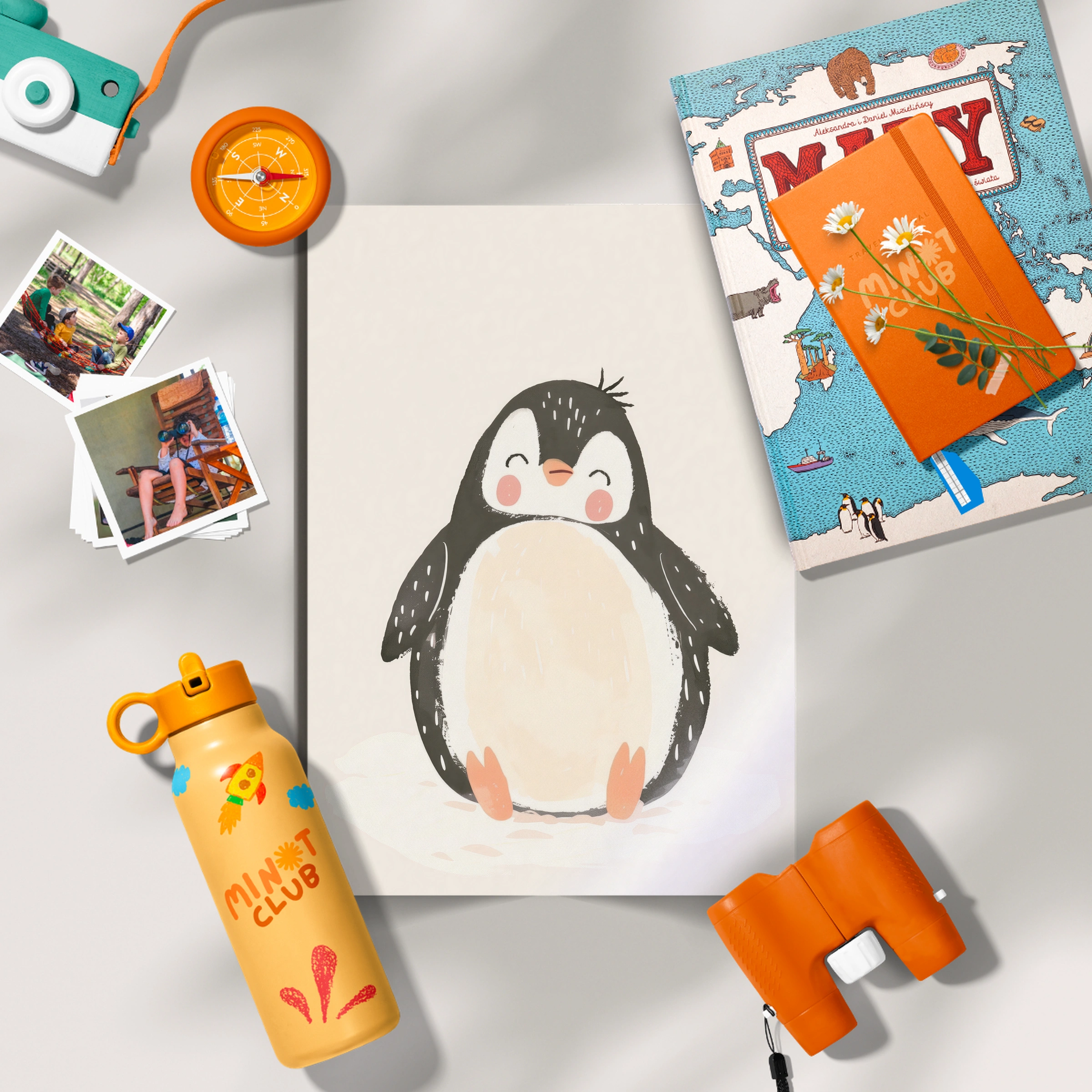 Cosy Penguin Nursery Print
