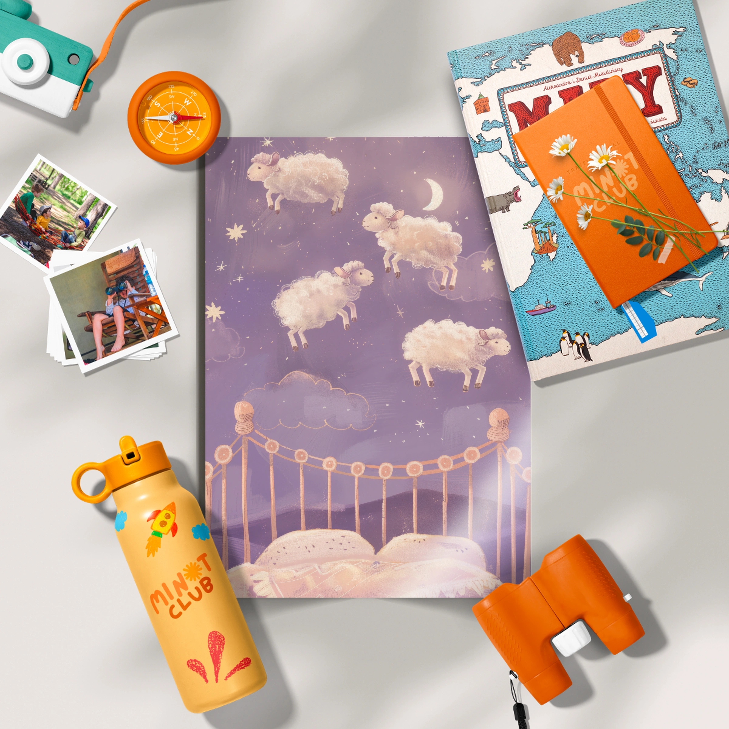 Counting Sheep Nursery Print