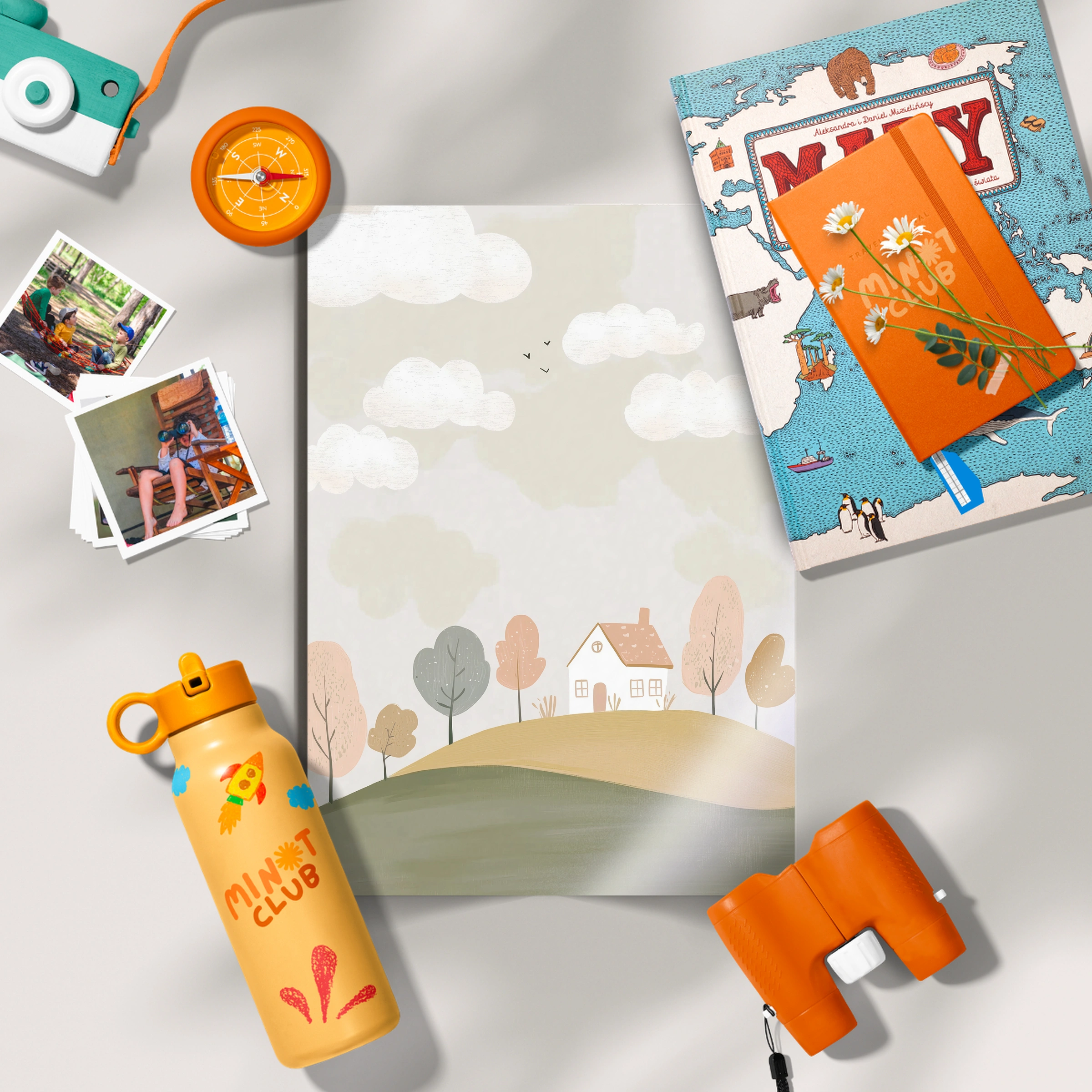 Countryside Village Nursery Print