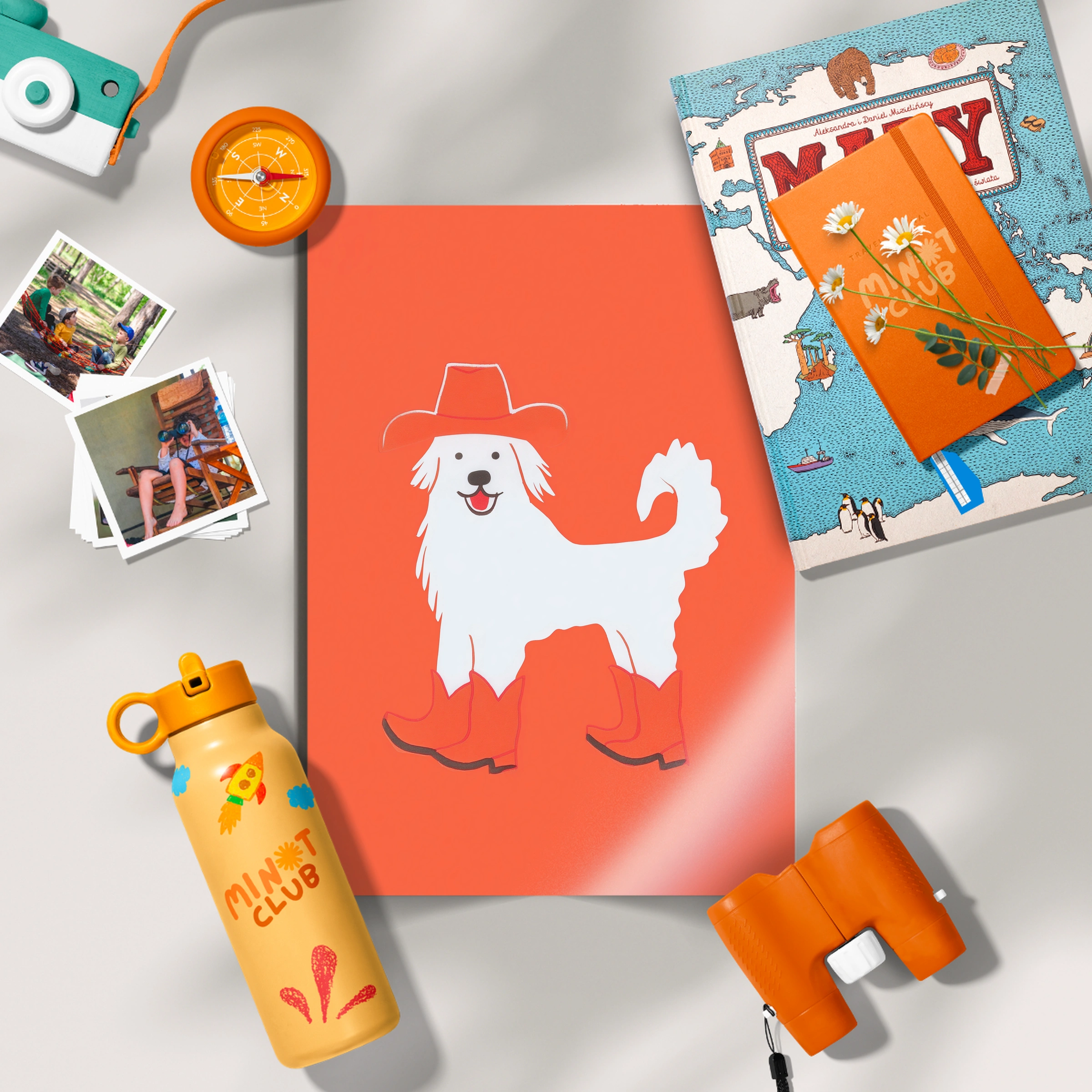 Cowboy Dog Nursery Print