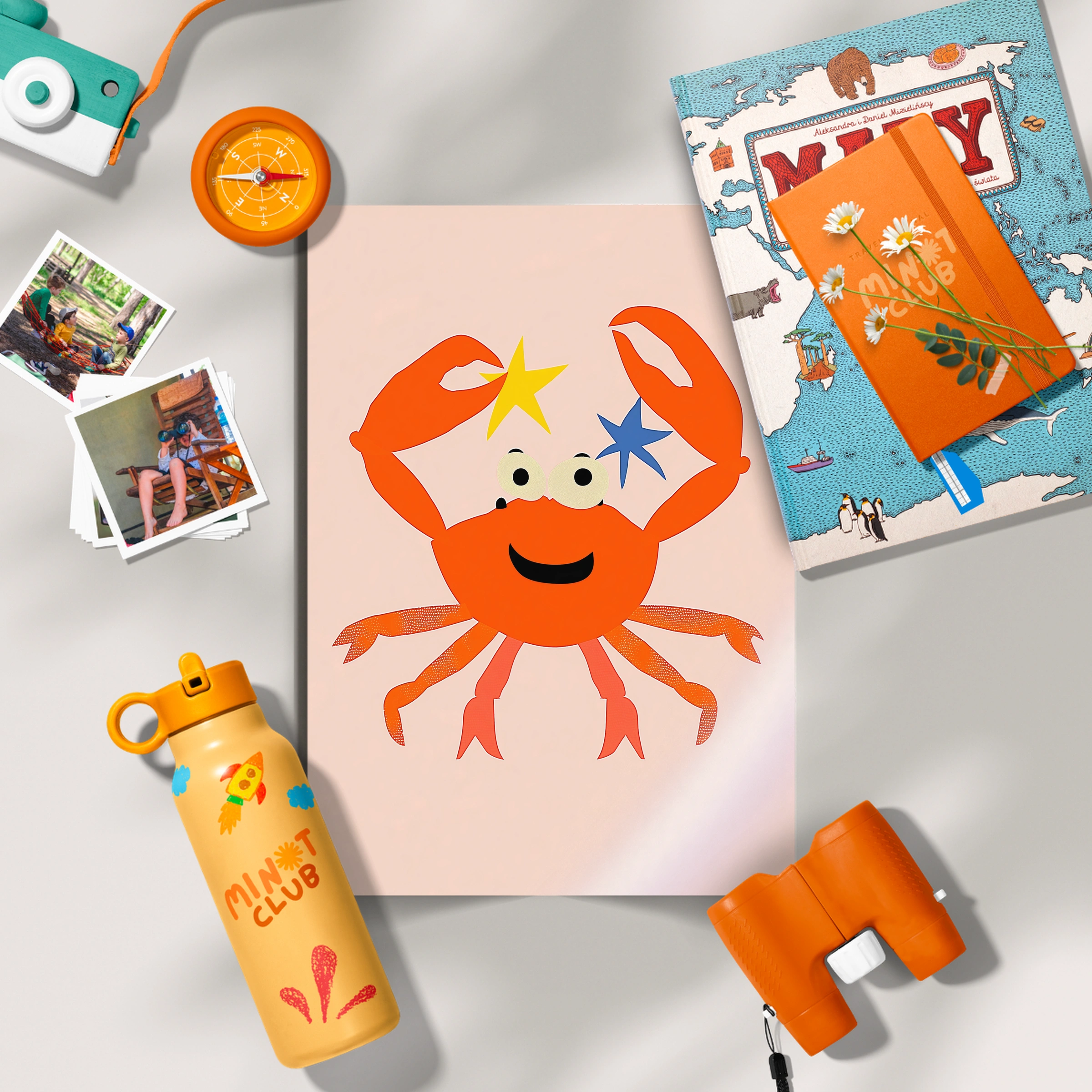 Crab with a Star Nursery Print