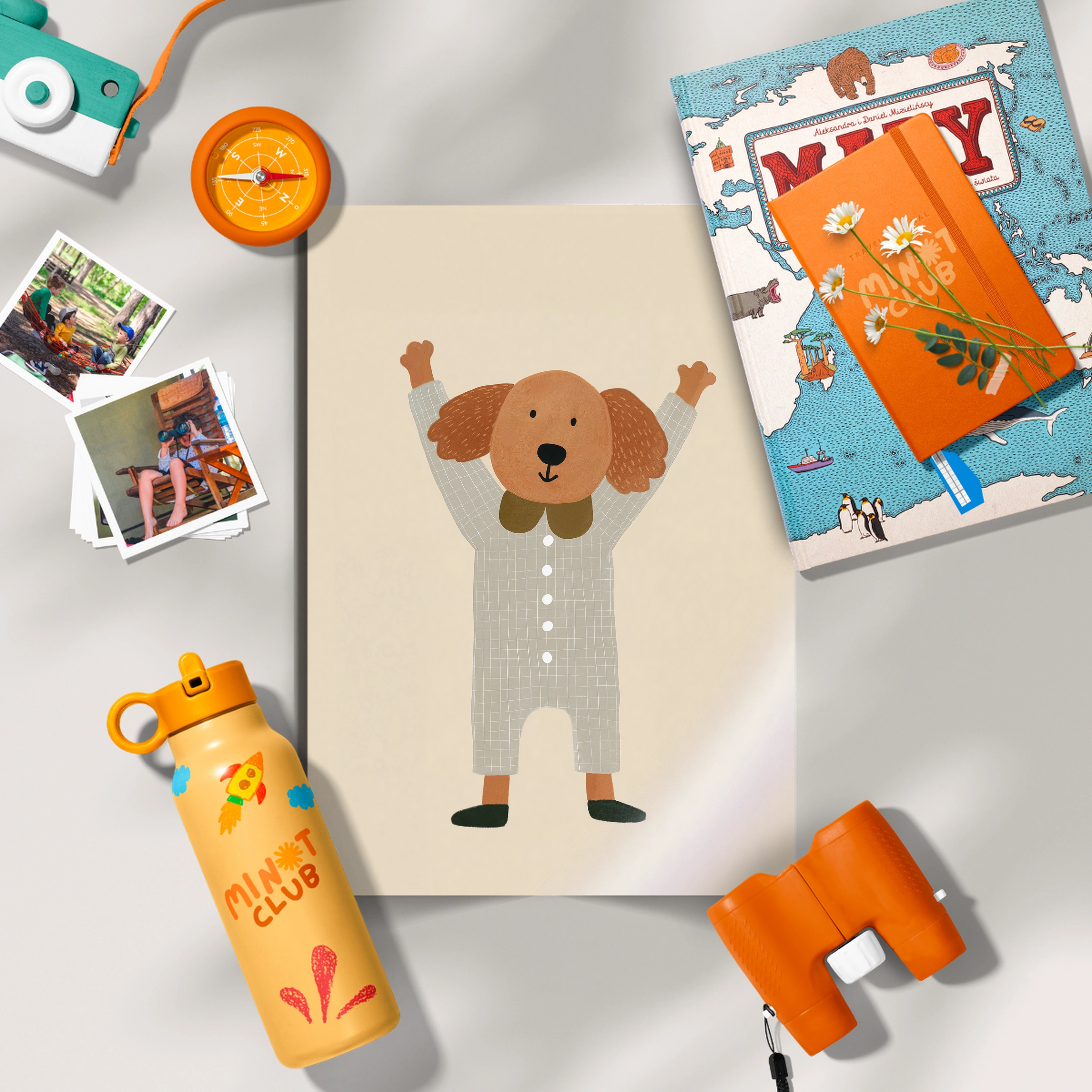 Cream Poodle Nursery Print