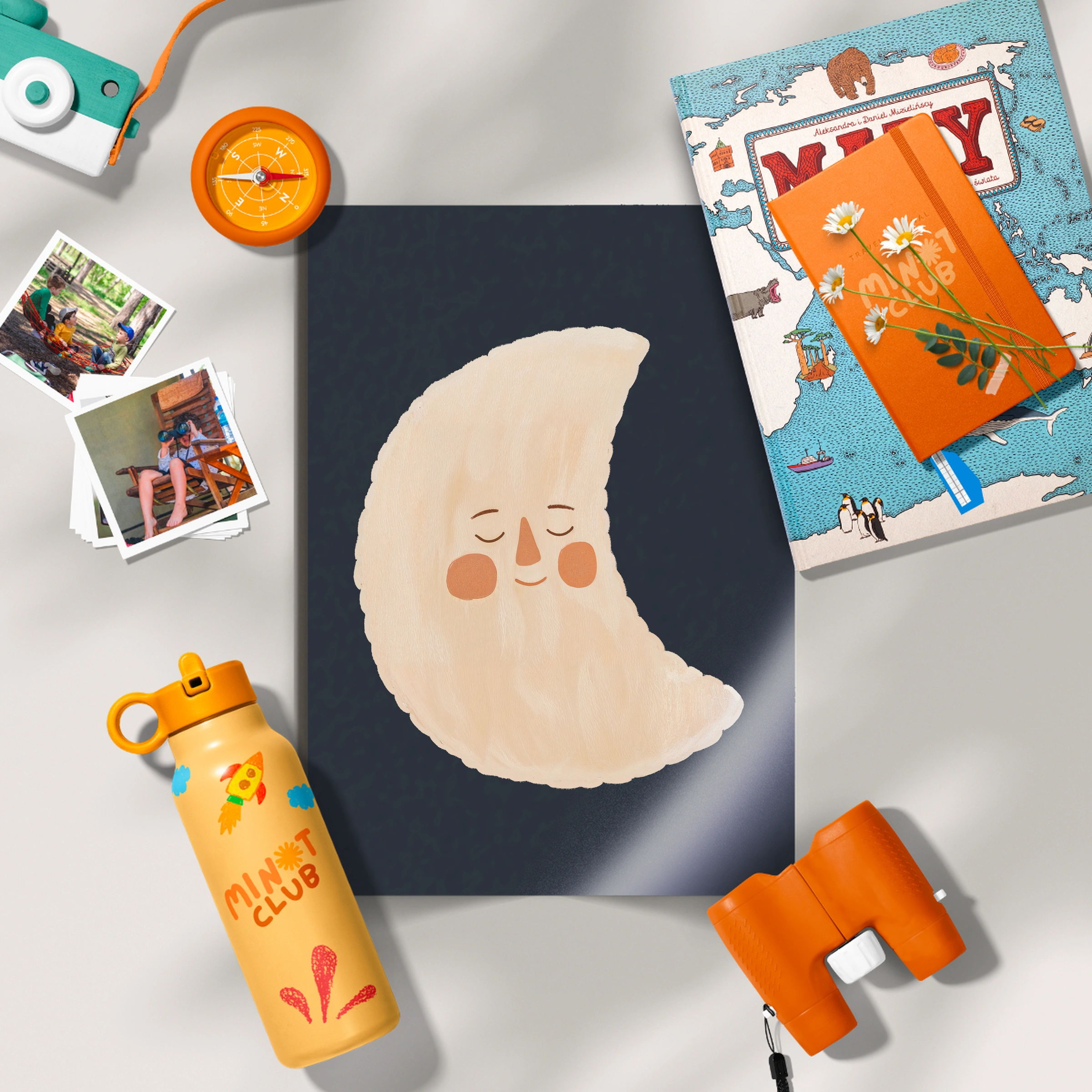 Crescent Moon Nursery Print