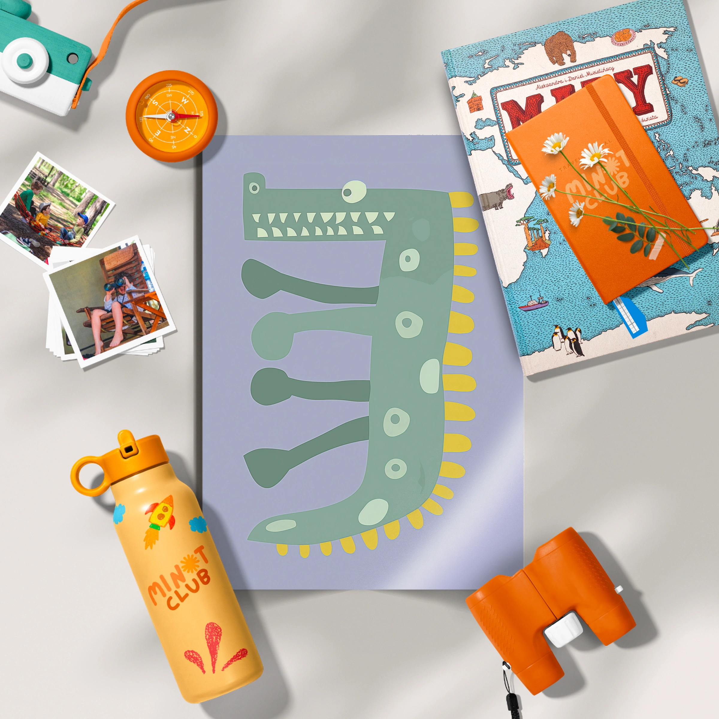 Crocodile Letter Two Nursery Print