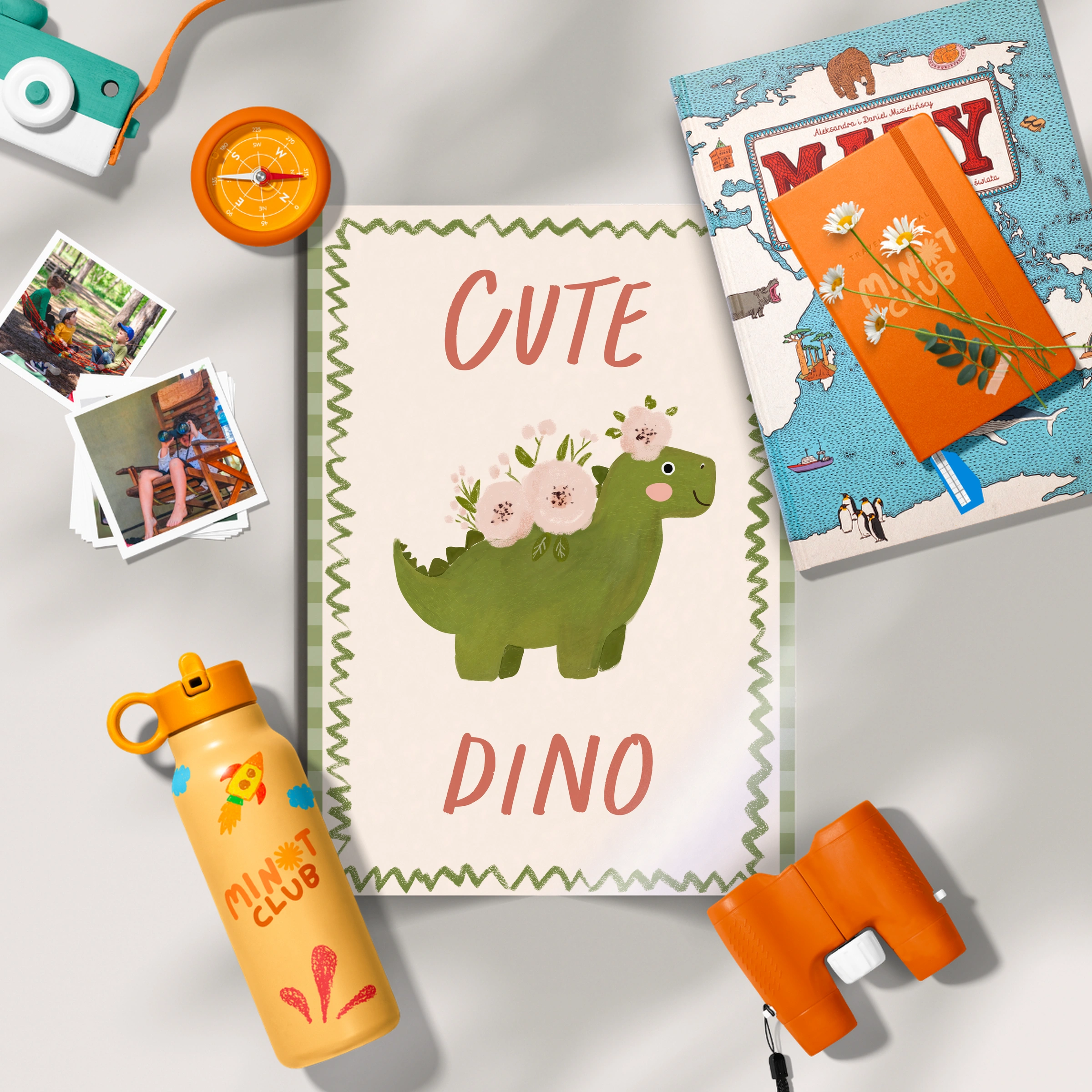 Cute Dino Nursery Print