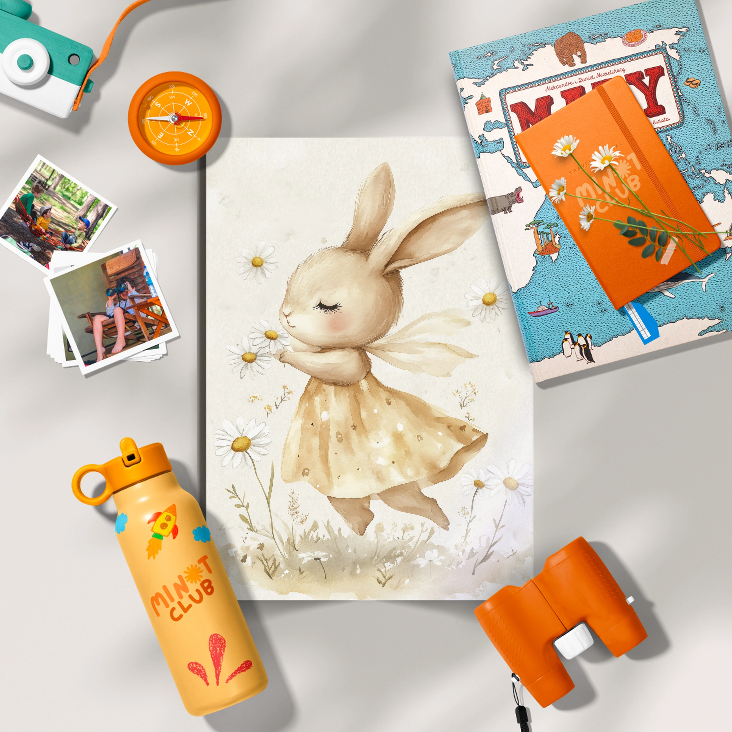 Daisy Bunny Nursery Print