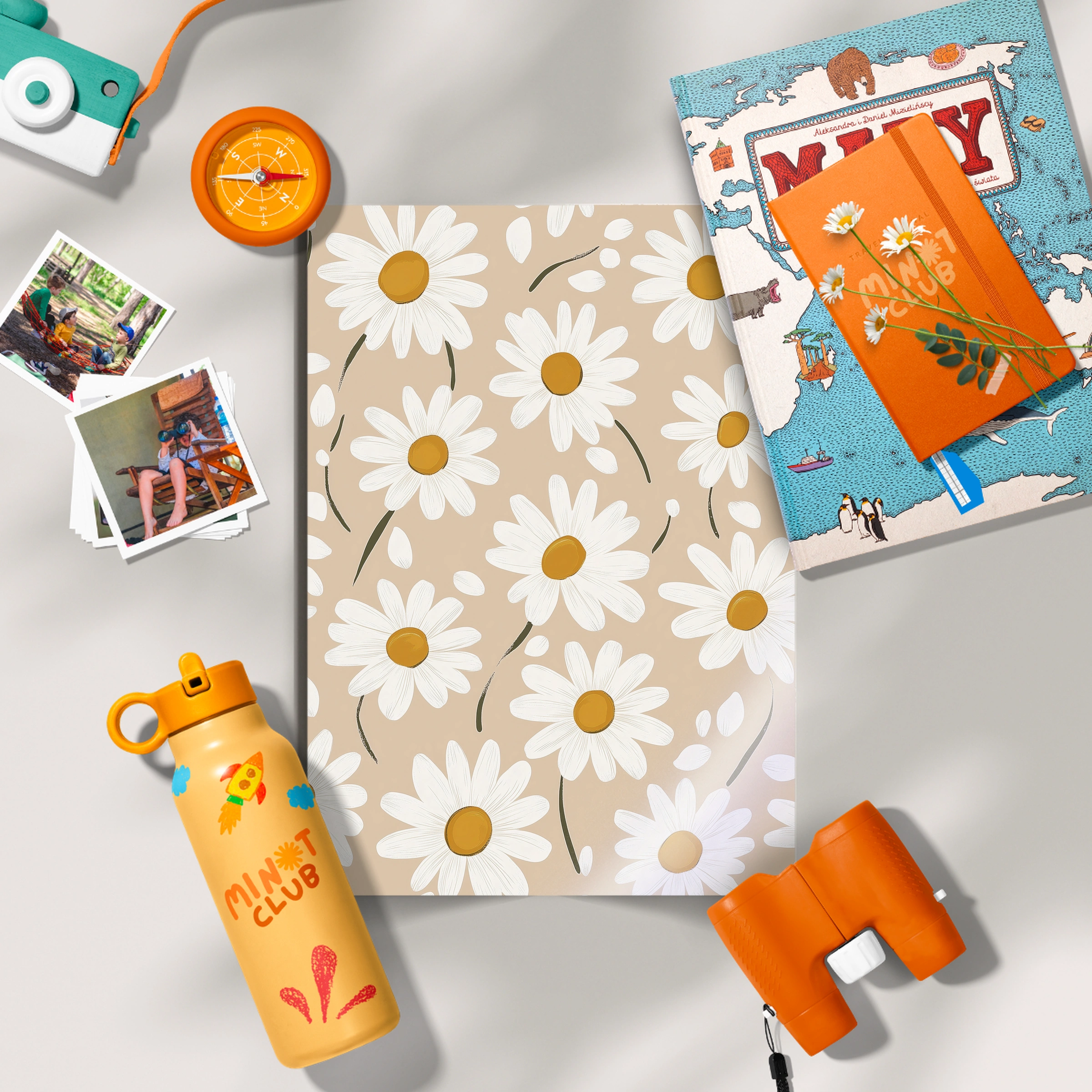 Daisy Field Pattern Nursery Print