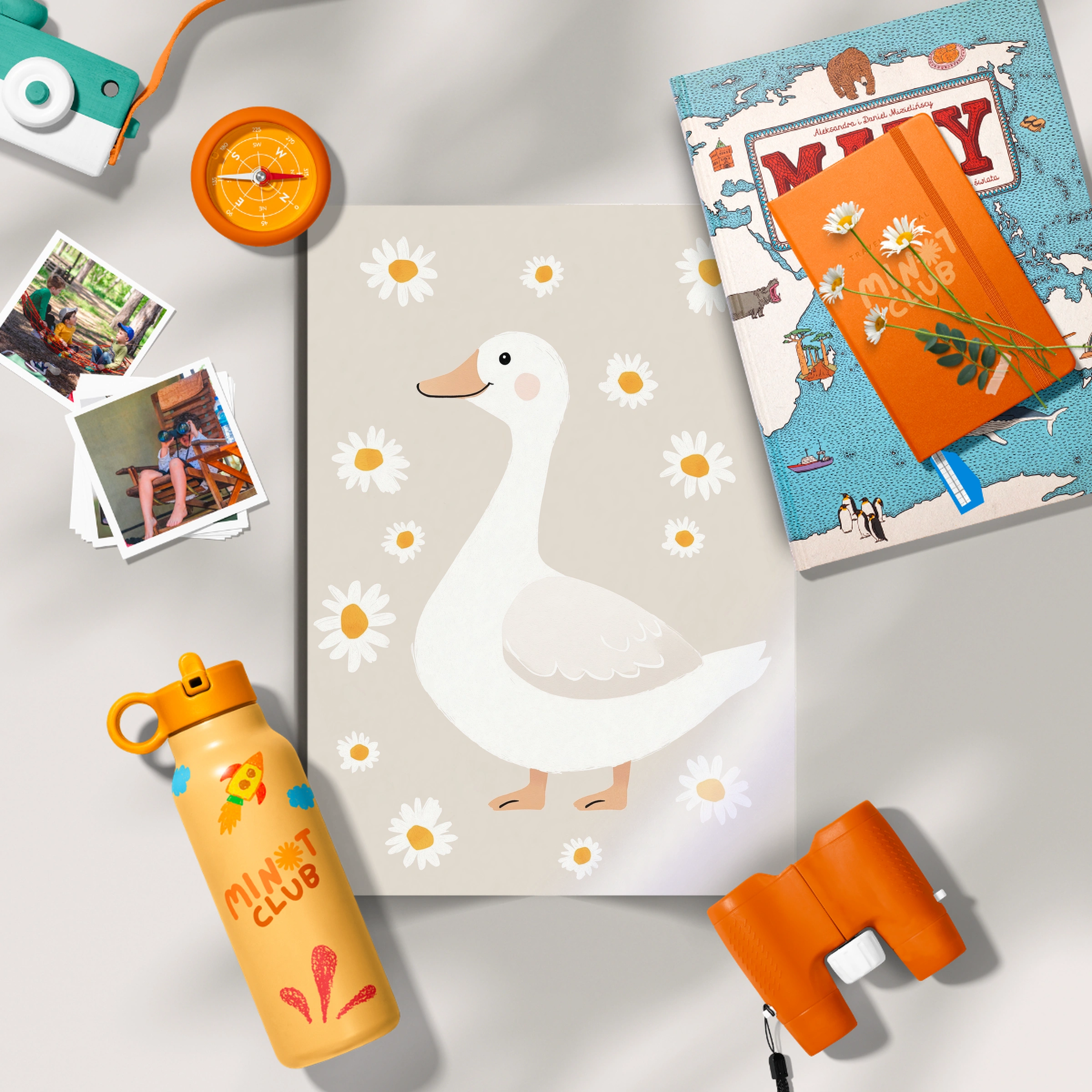 Daisy Goose Nursery Print