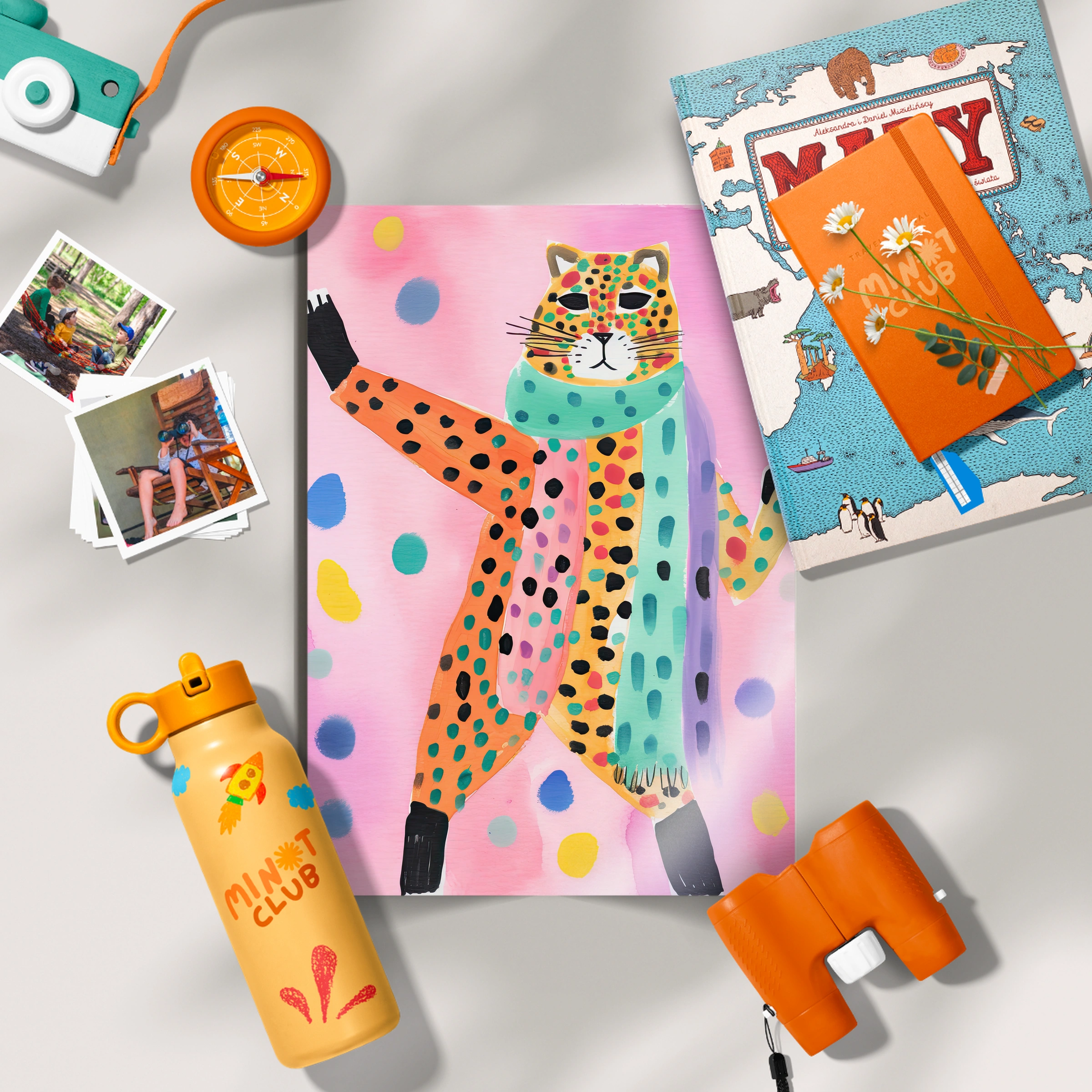 Dancing Leopard Nursery Print