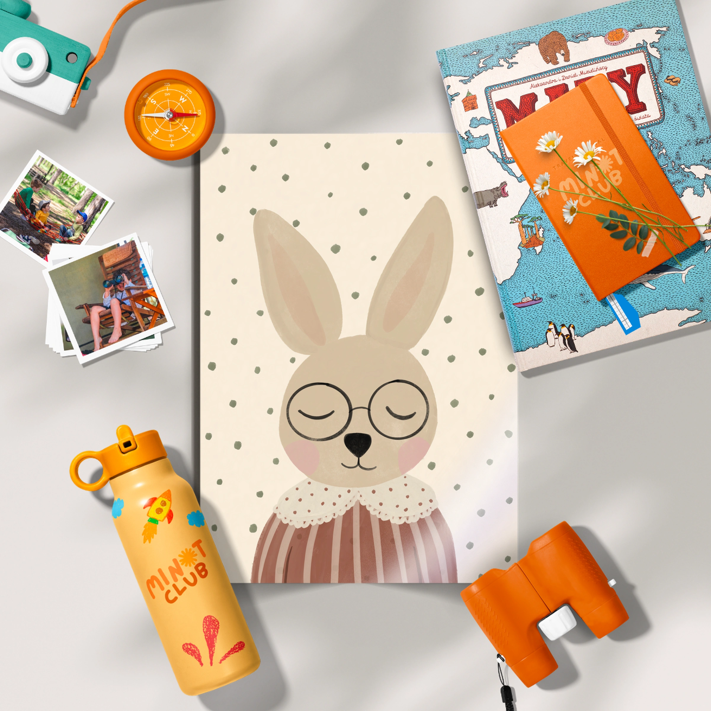 Dreaming Bunny Nursery Print