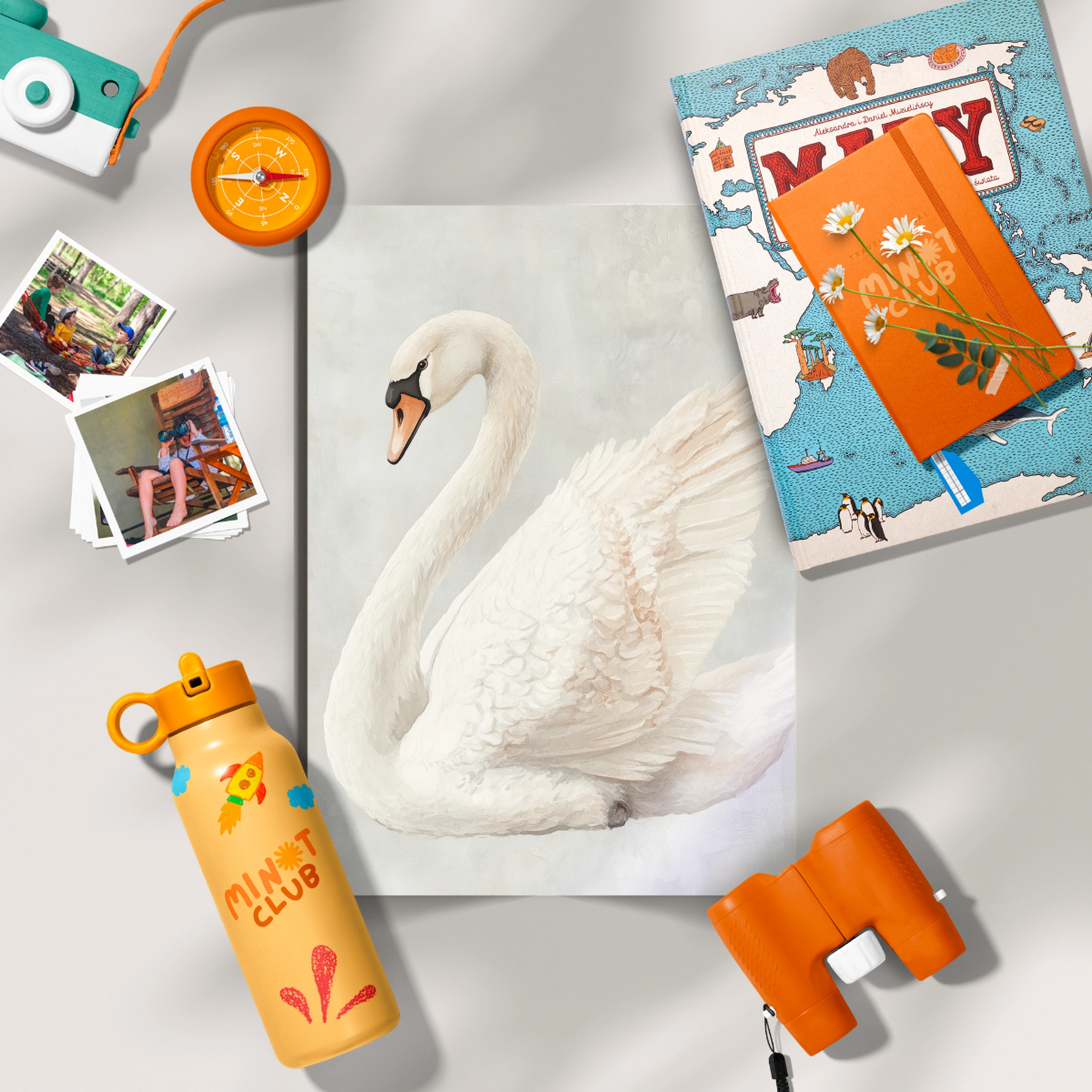 Elegant Swan Nursery Print