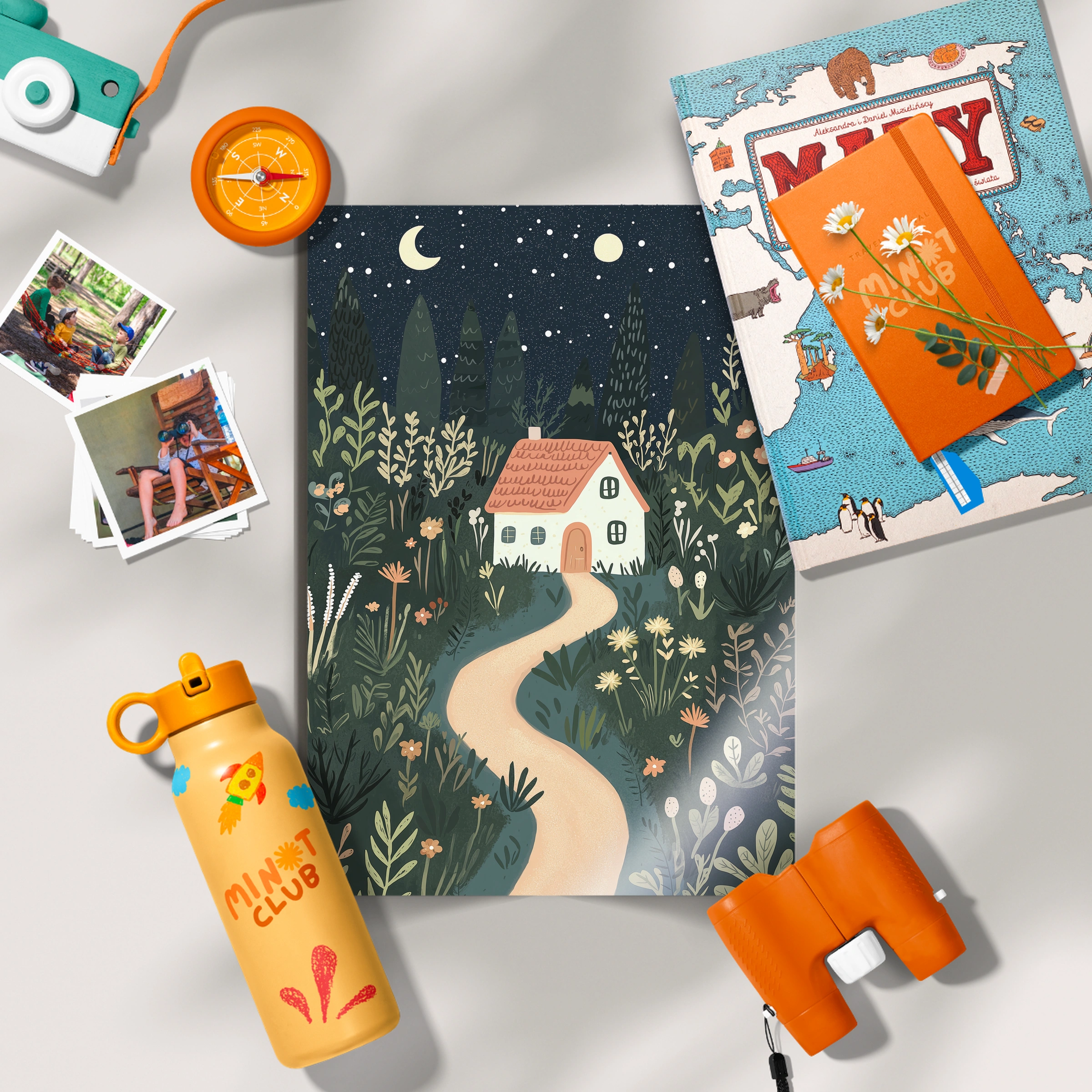 Enchanted Forest Village Nursery Print