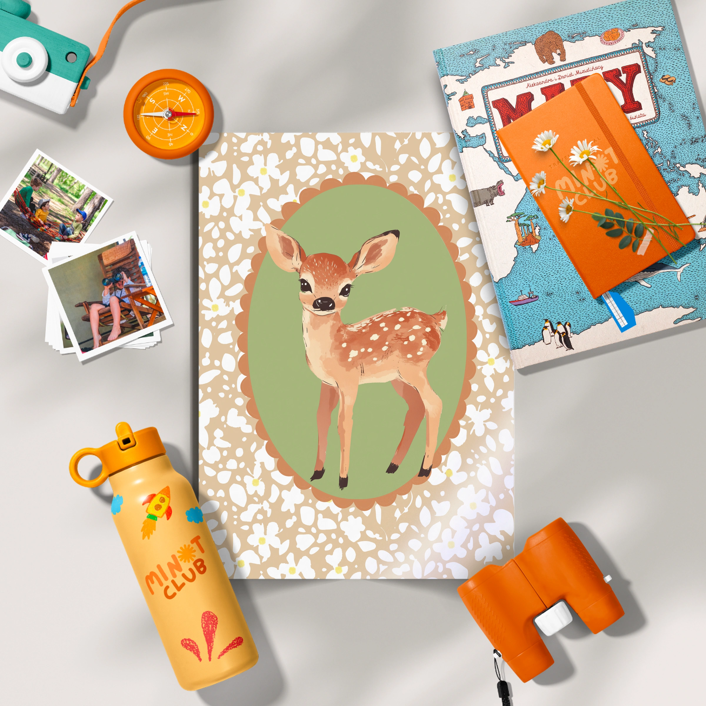 Fawn Cameo Nursery Print