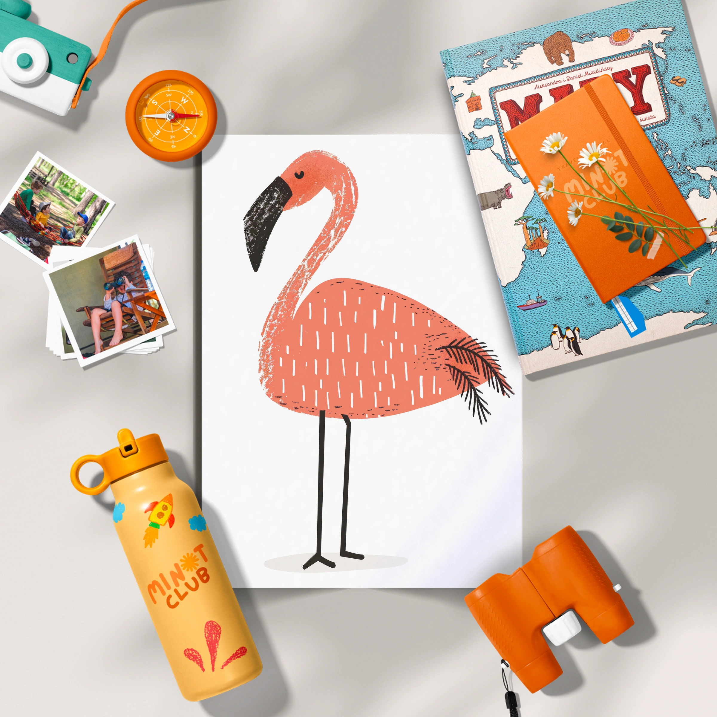 Flamingo Nursery Print
