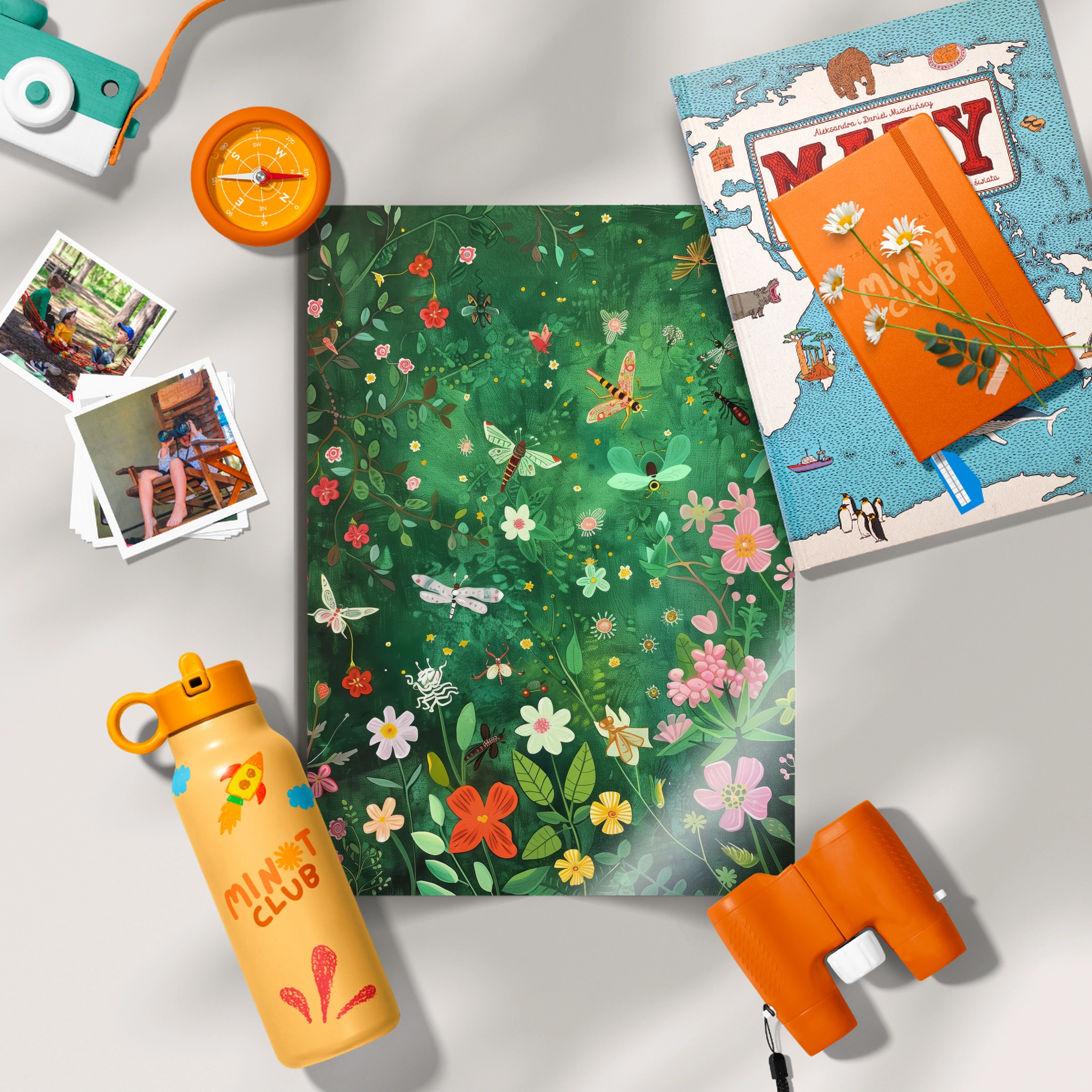 Flower and Butterfly Meadow Nursery Print