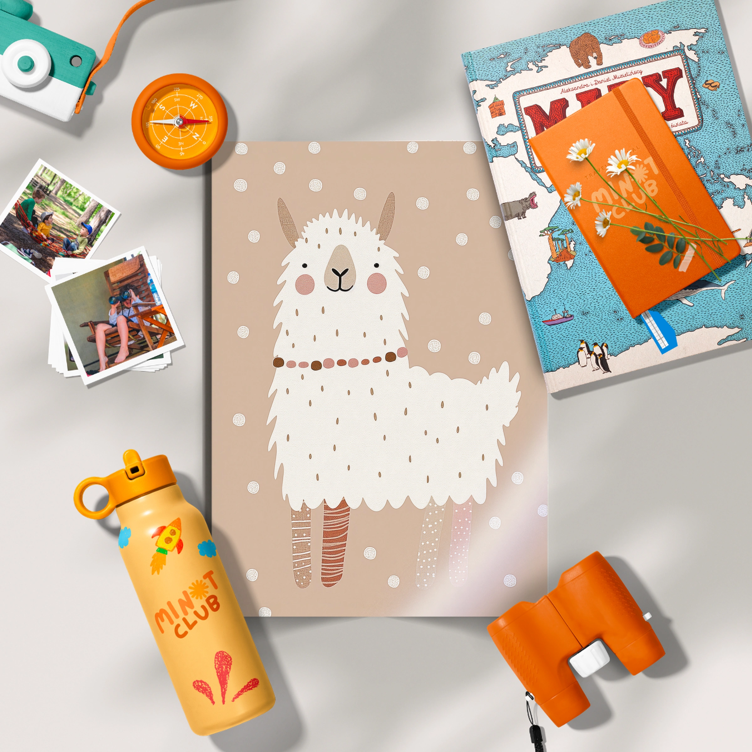 Fluffy Llama Nursery Print