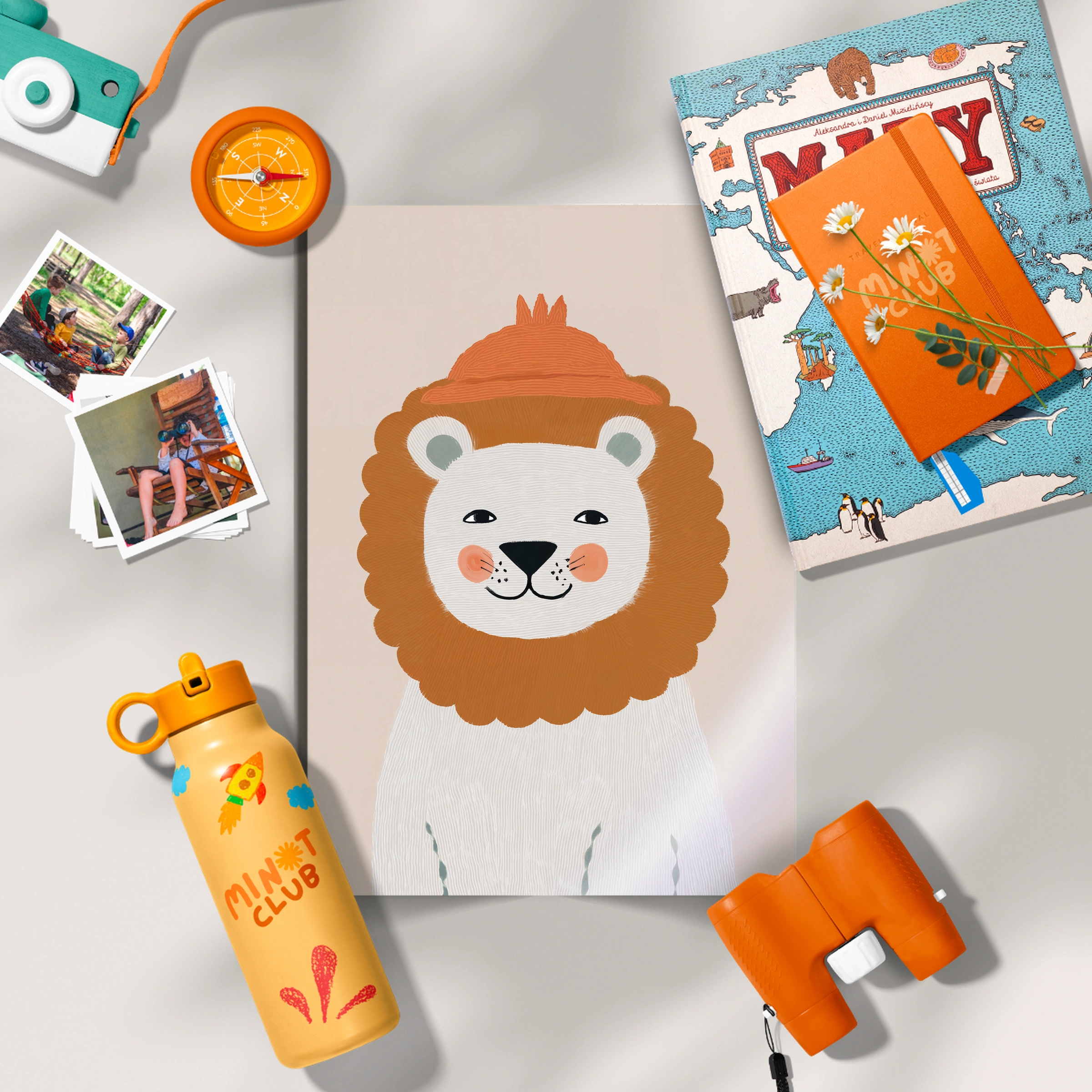 Fluffy Mane Lion Nursery Print