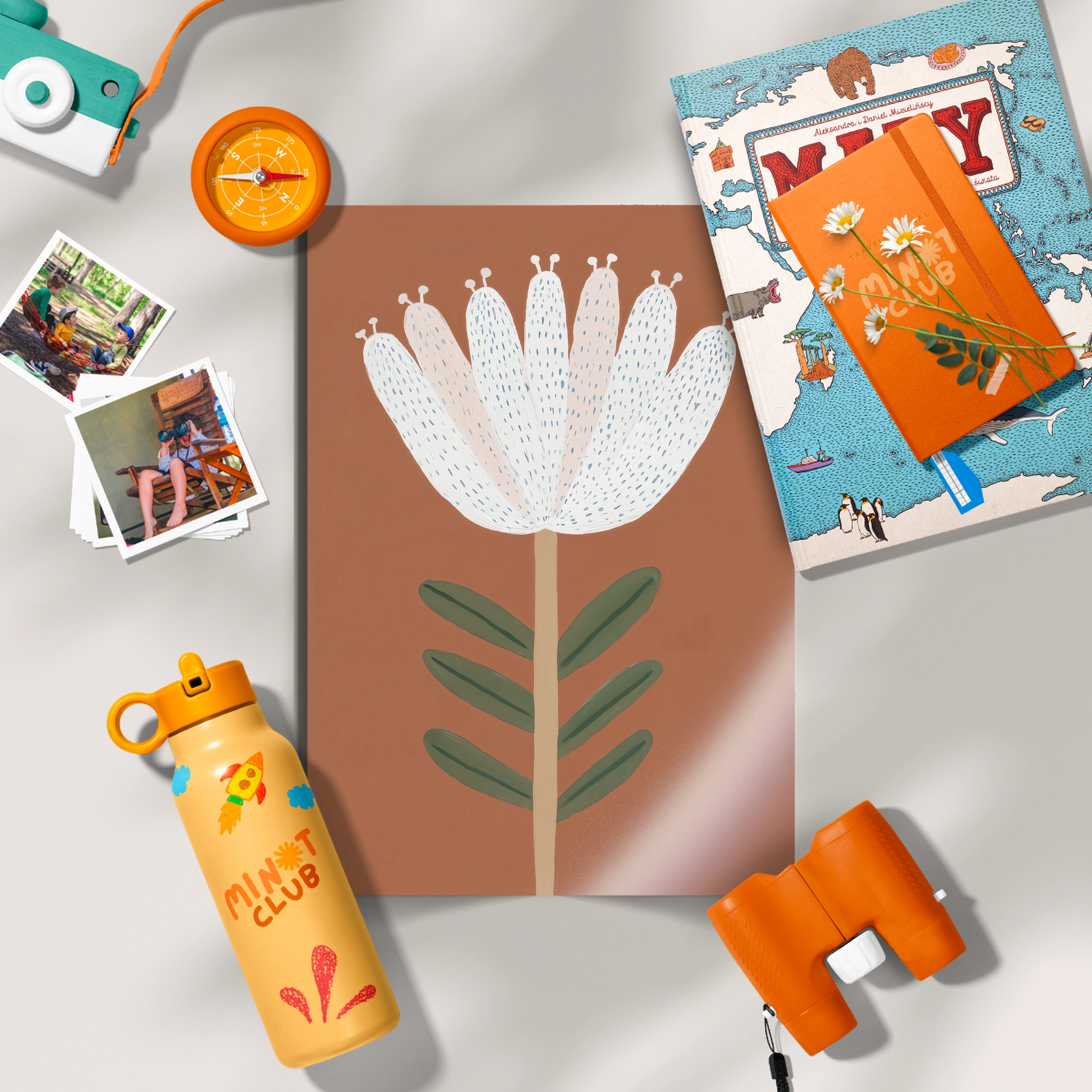 Folk Flower Nursery Print
