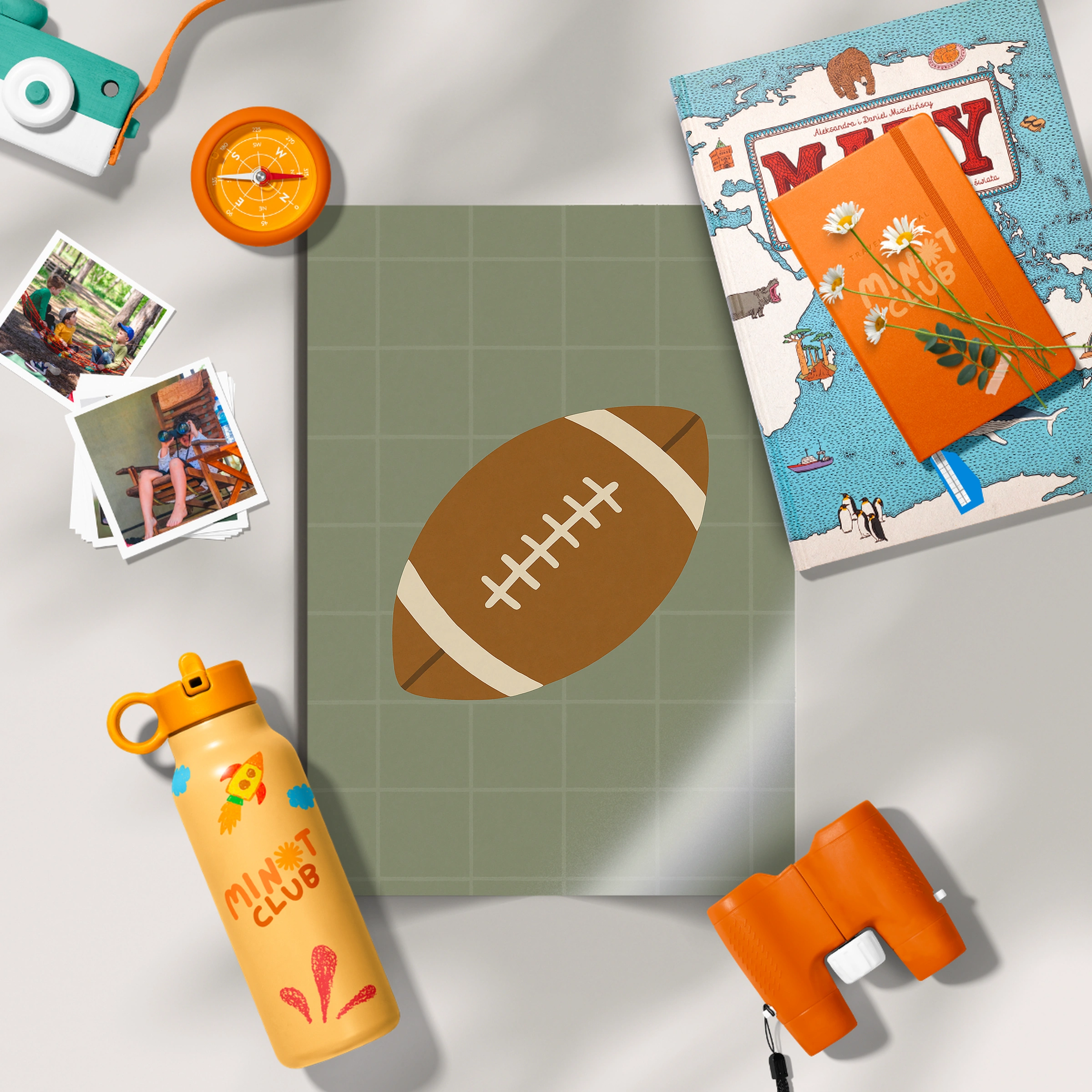 Football Three Nursery Print