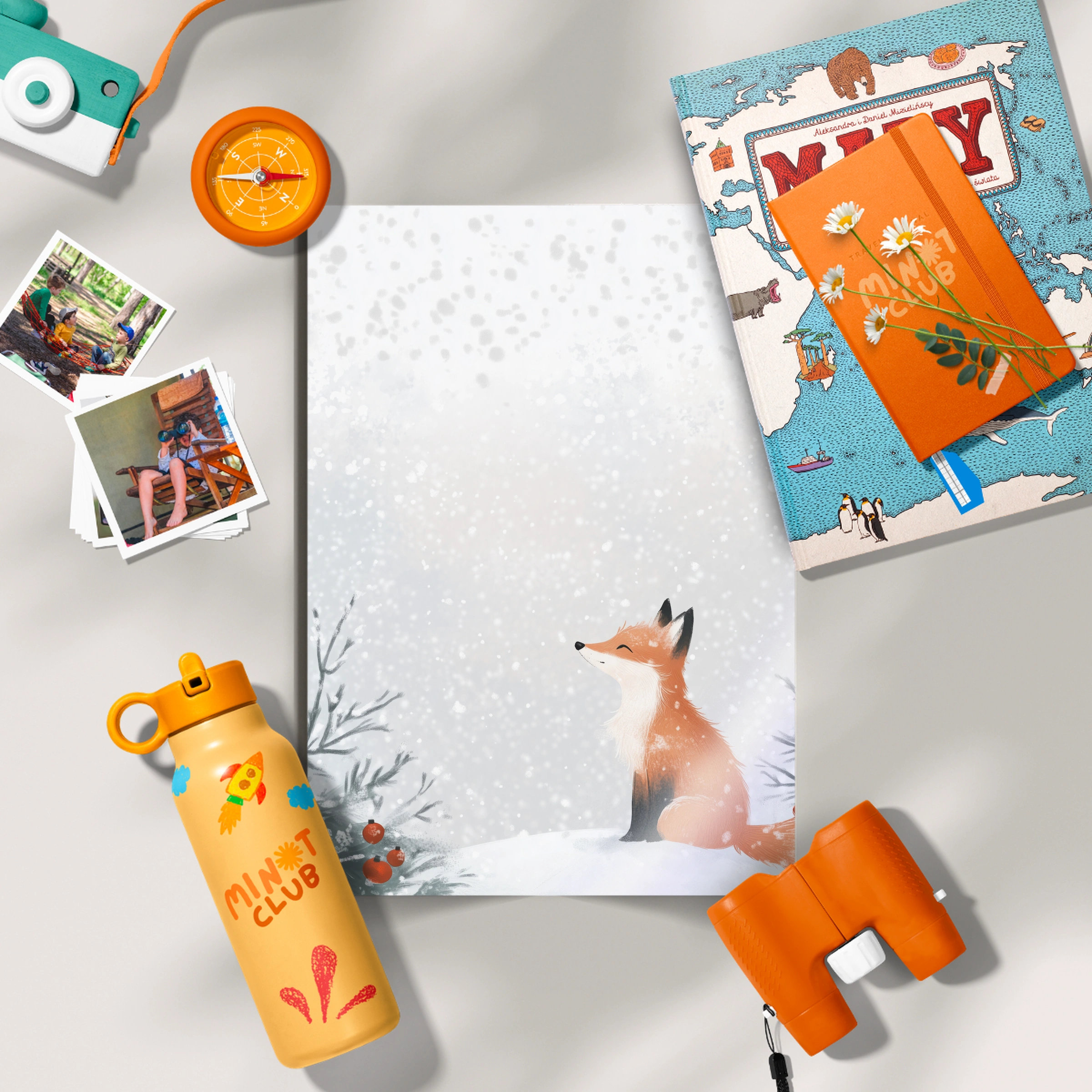 Fox in the Snow Christmas Print