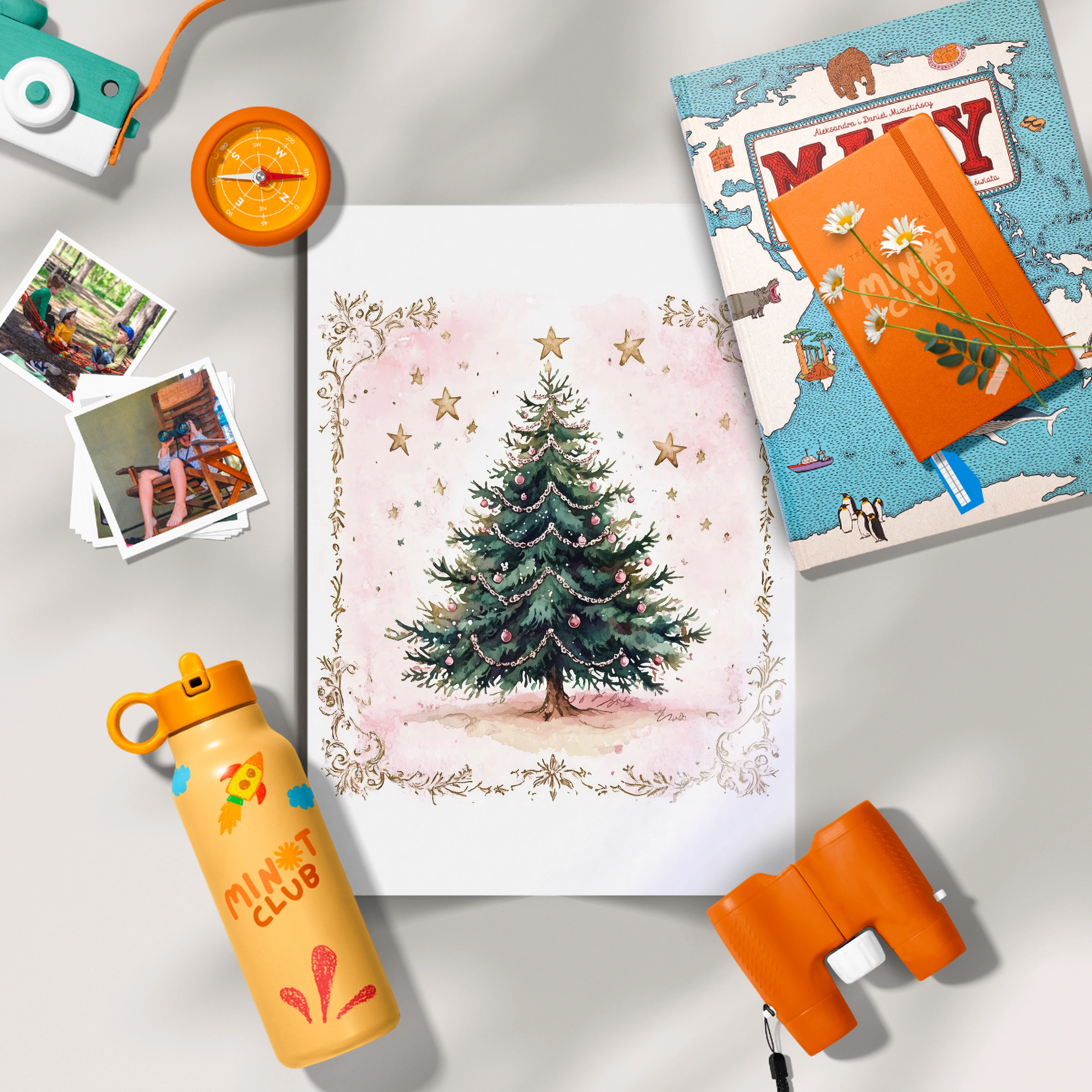 Framed Christmas Tree Print