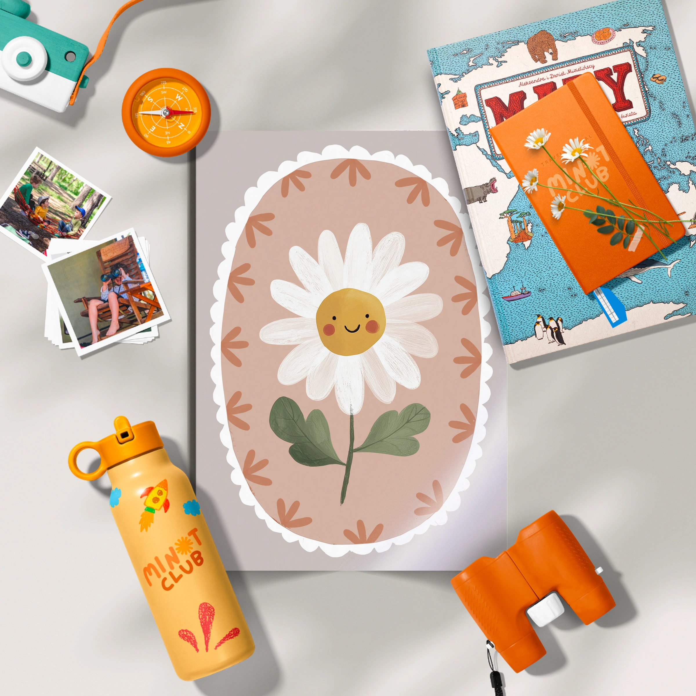 Framed Daisy Nursery Print