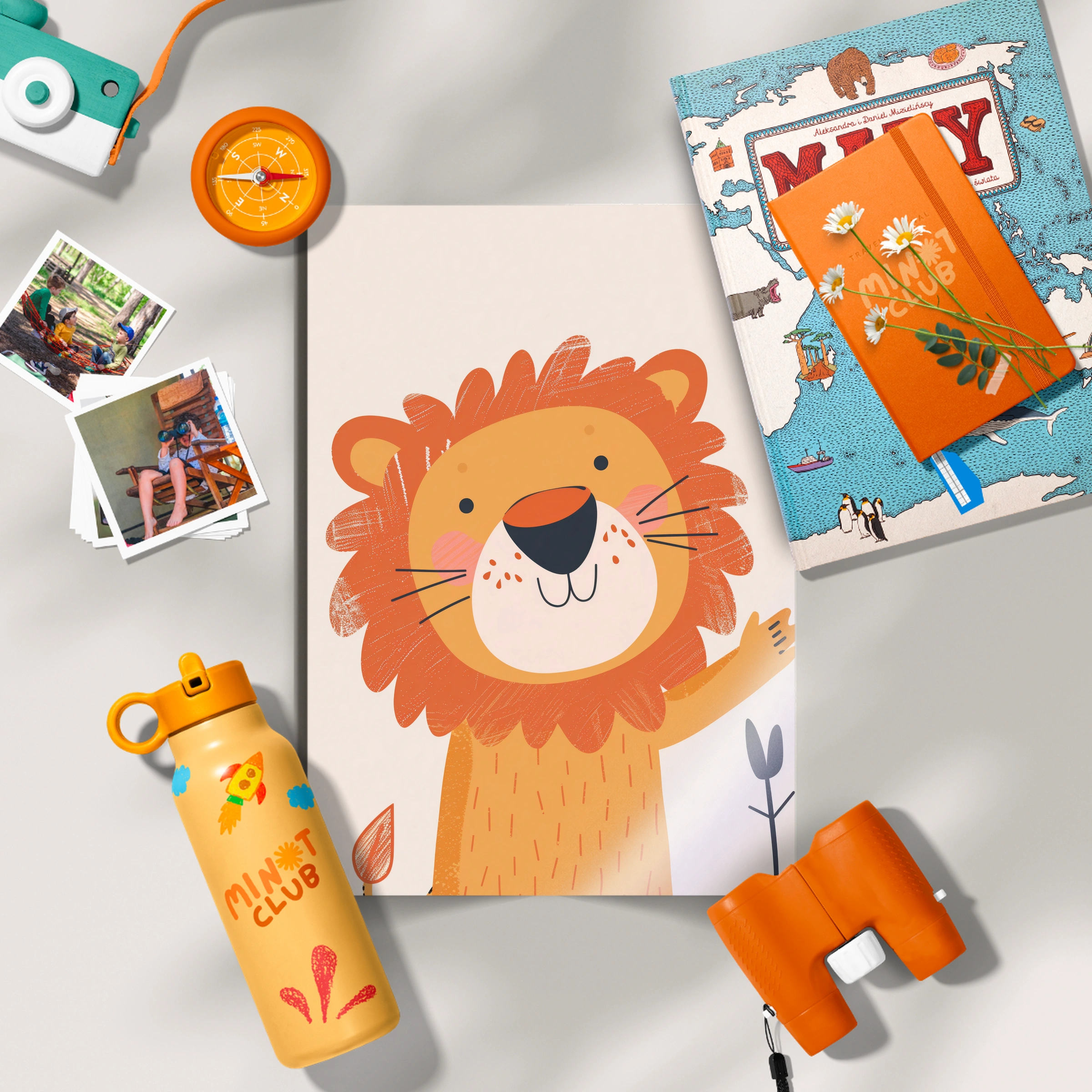 Friendly Lion Nursery Print