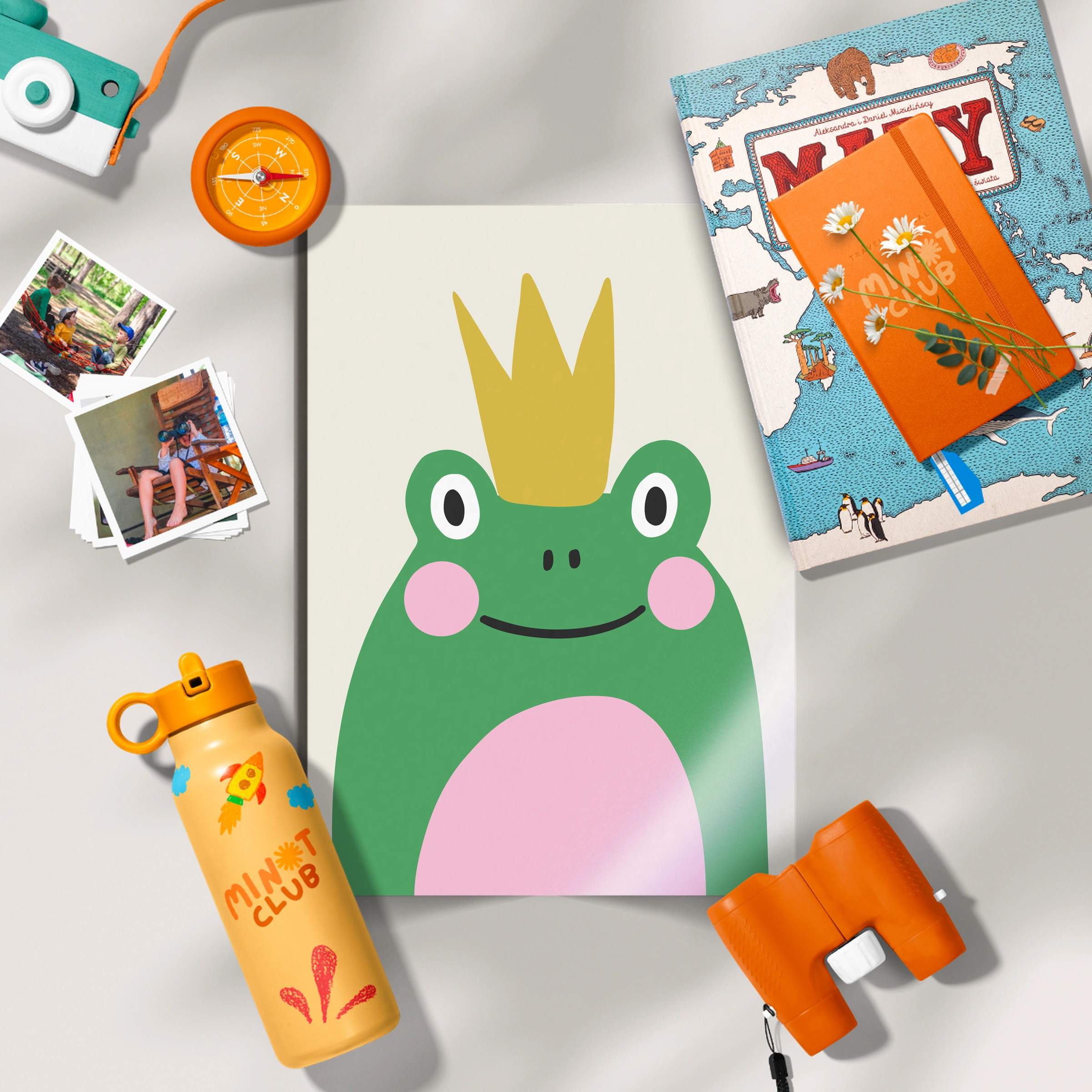 Frog King Nursery Print