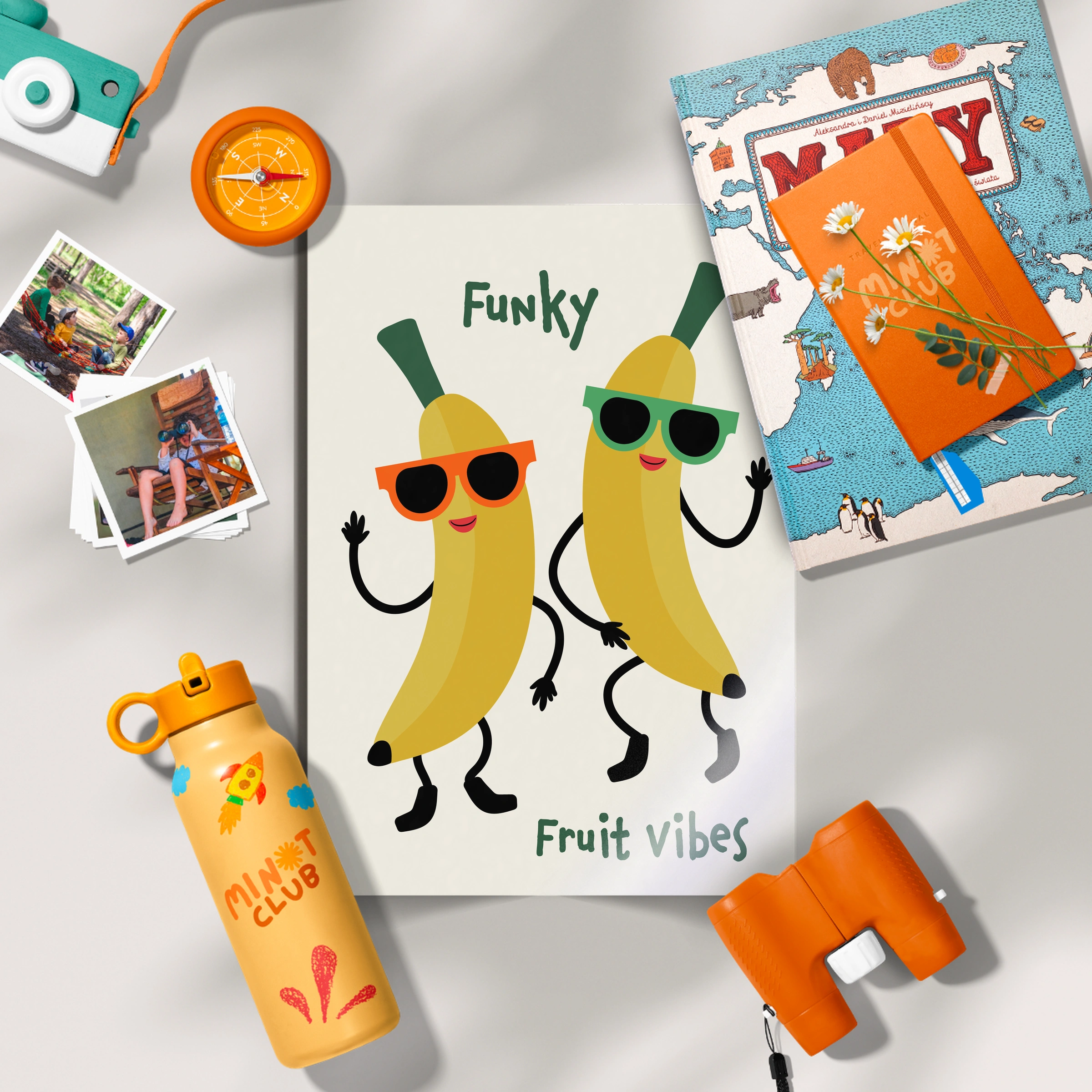 Funky Fruit Vibes Nursery Print