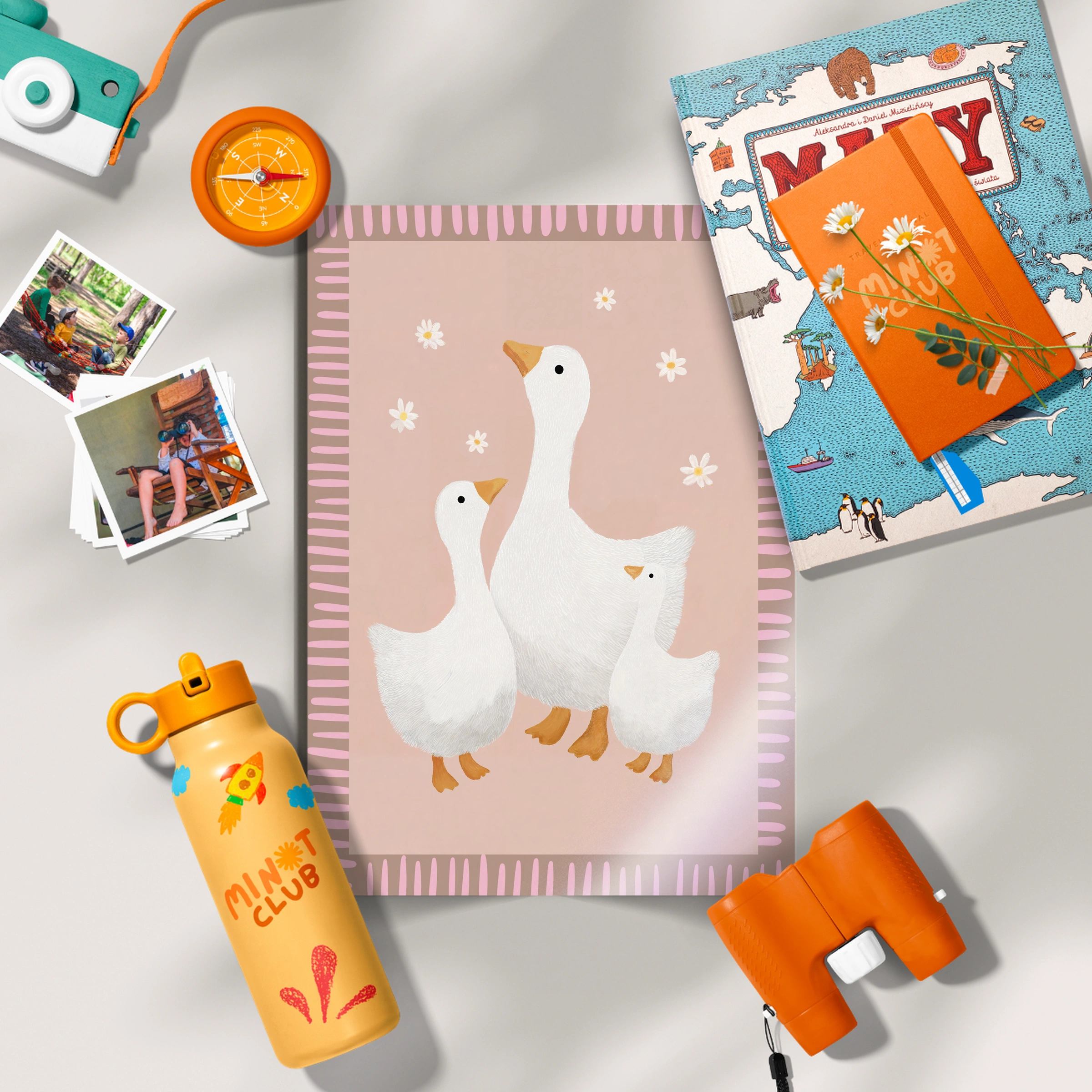 Gaggle of Geese Nursery Print
