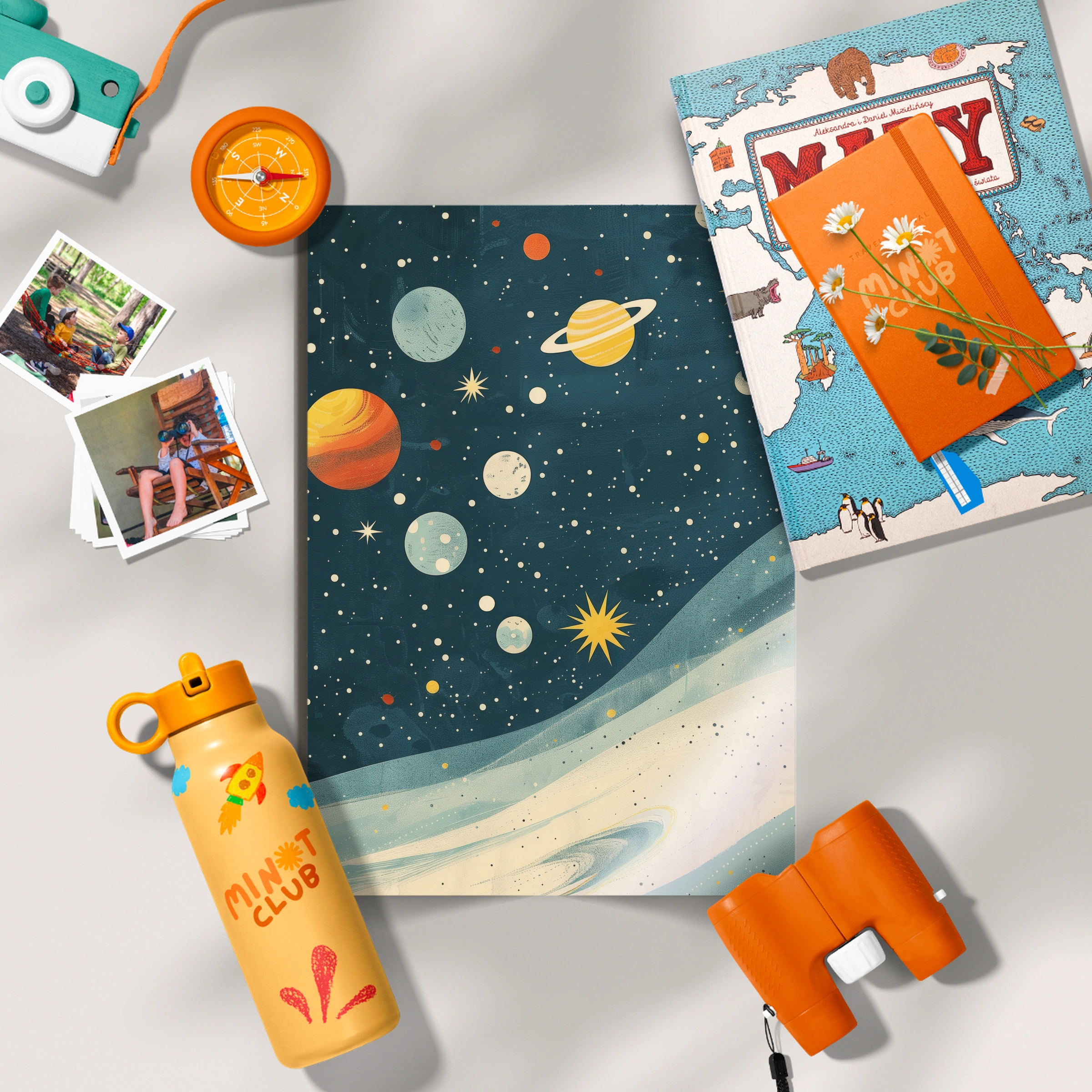 Galaxy Planets Nursery Print