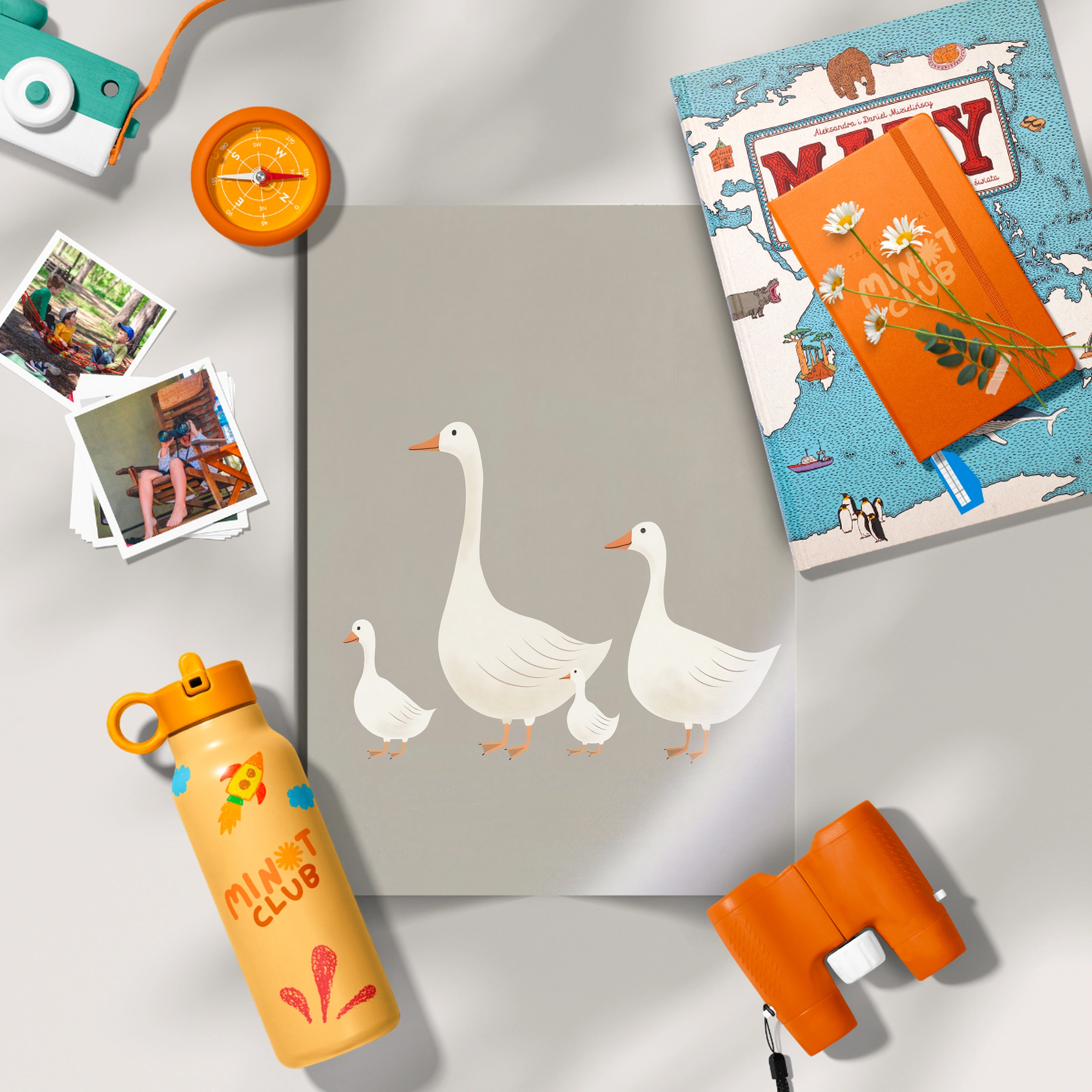 Geese Family Nursery Print