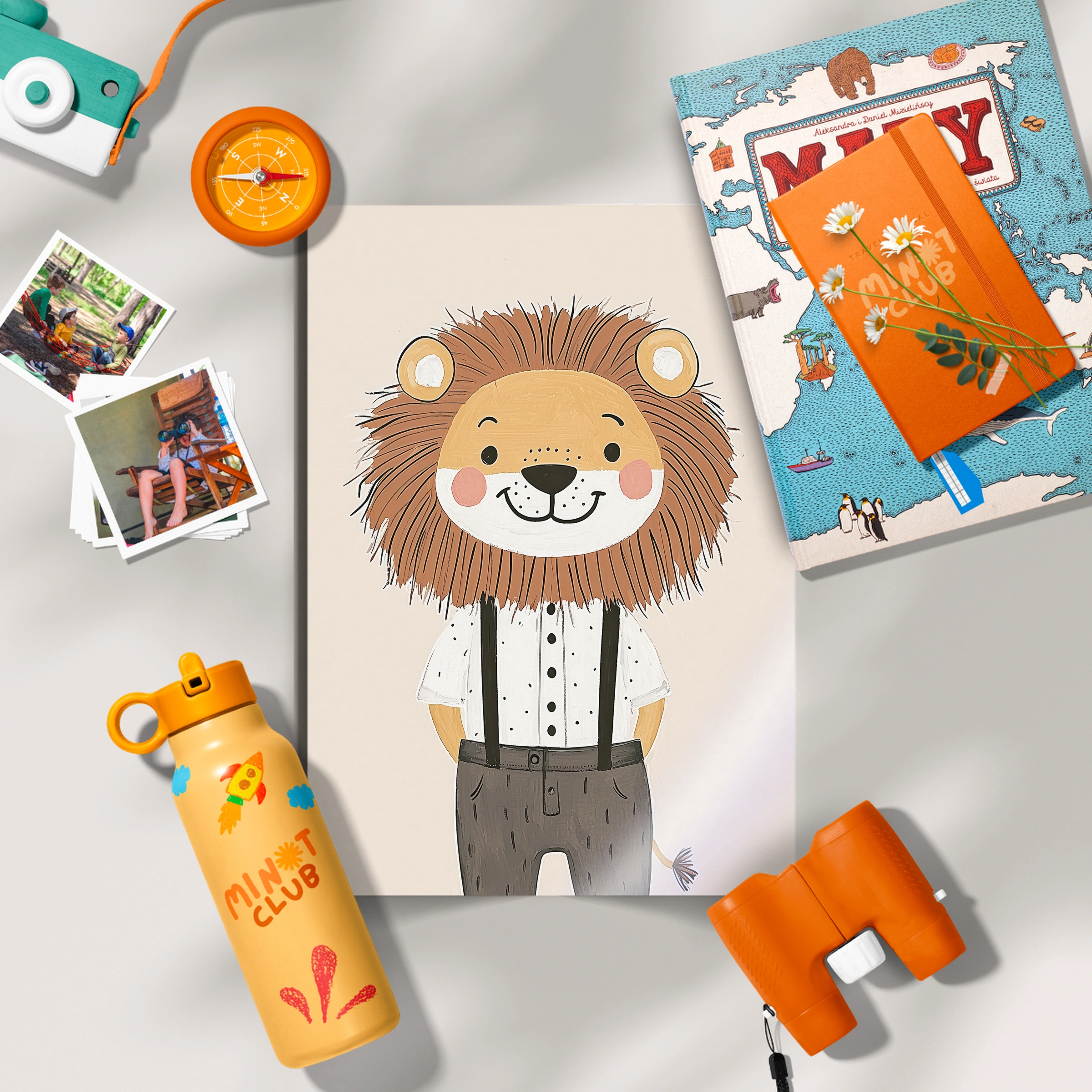 Gentleman Lion Nursery Print
