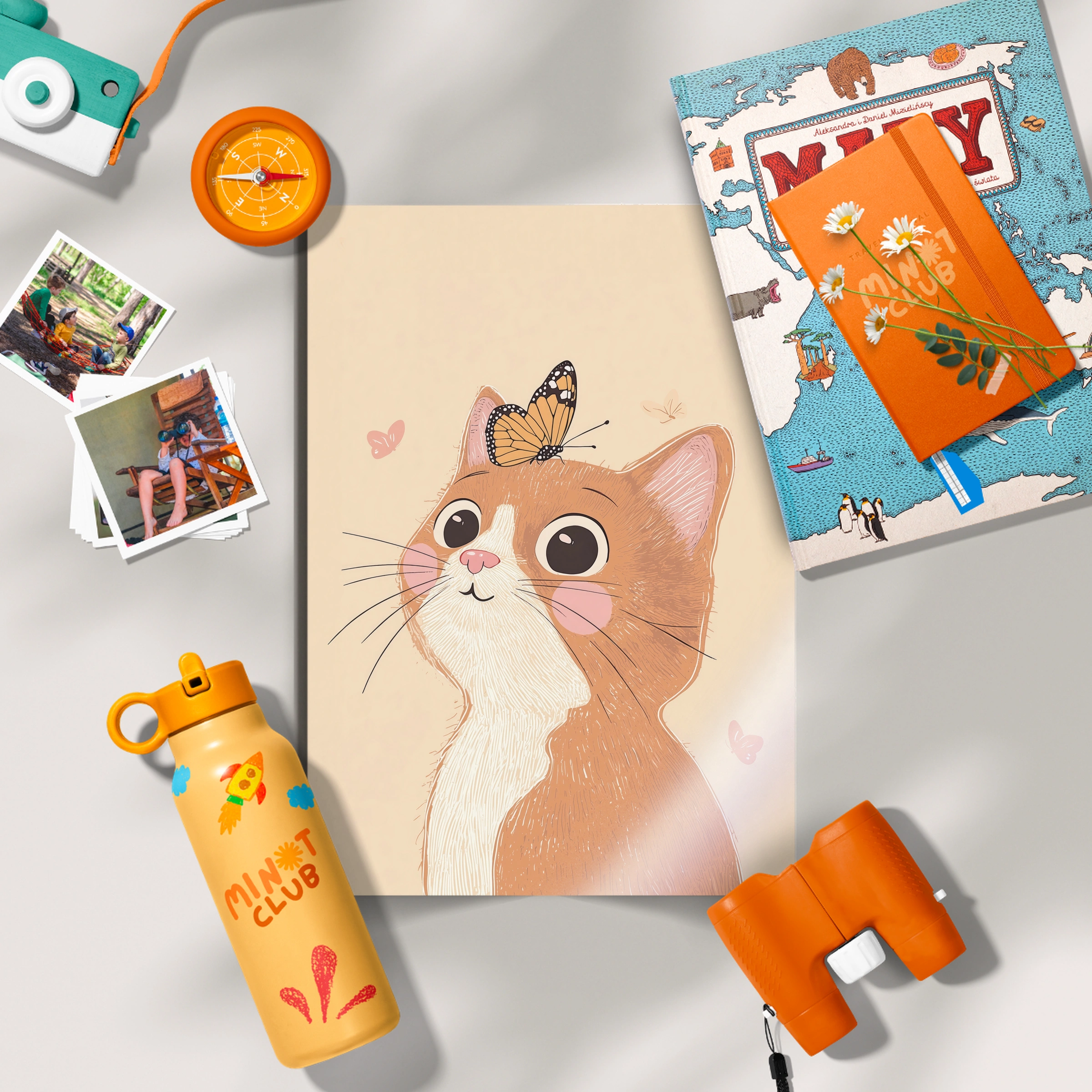 Ginger Cat Nursery Print