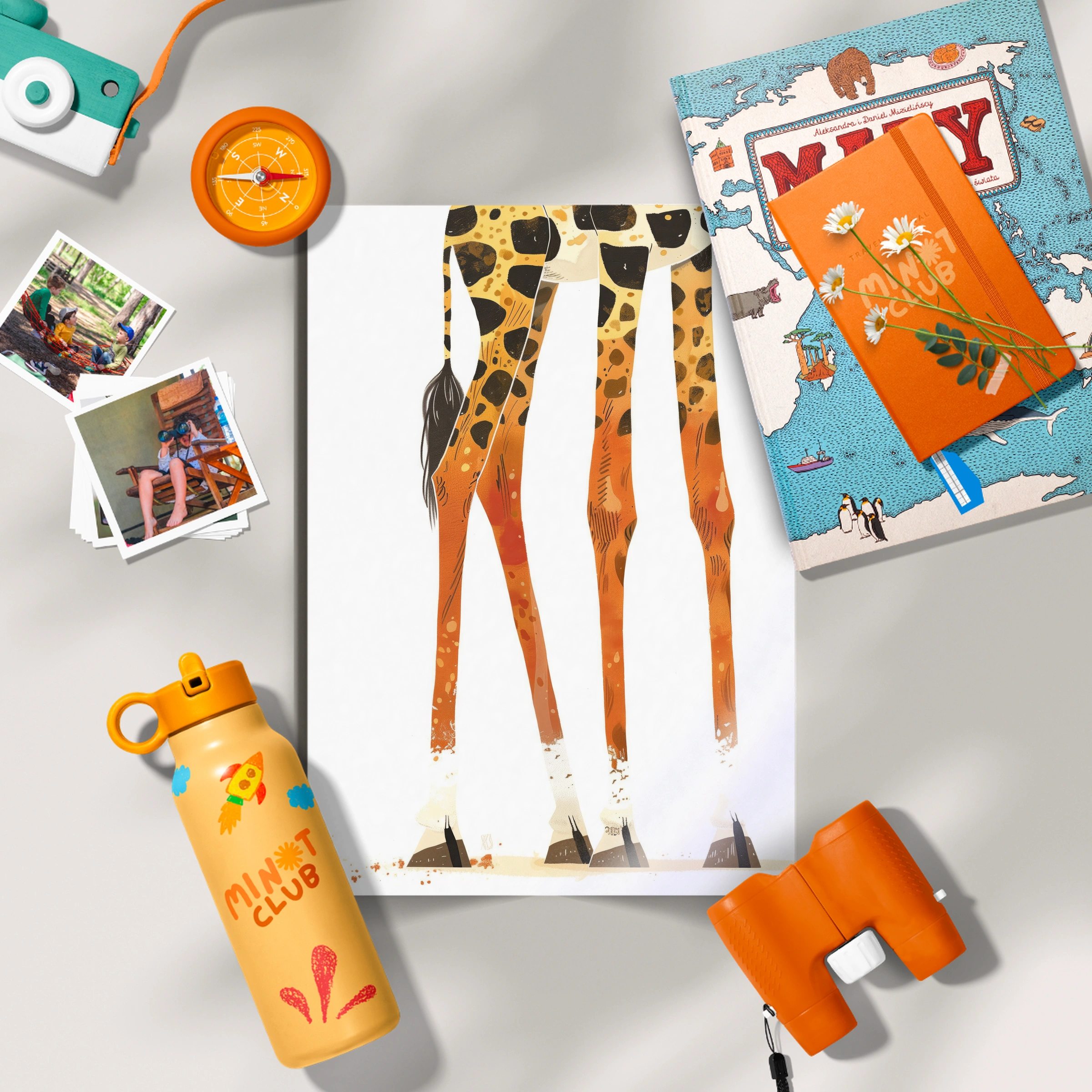 Giraffe Legs Nursery Print