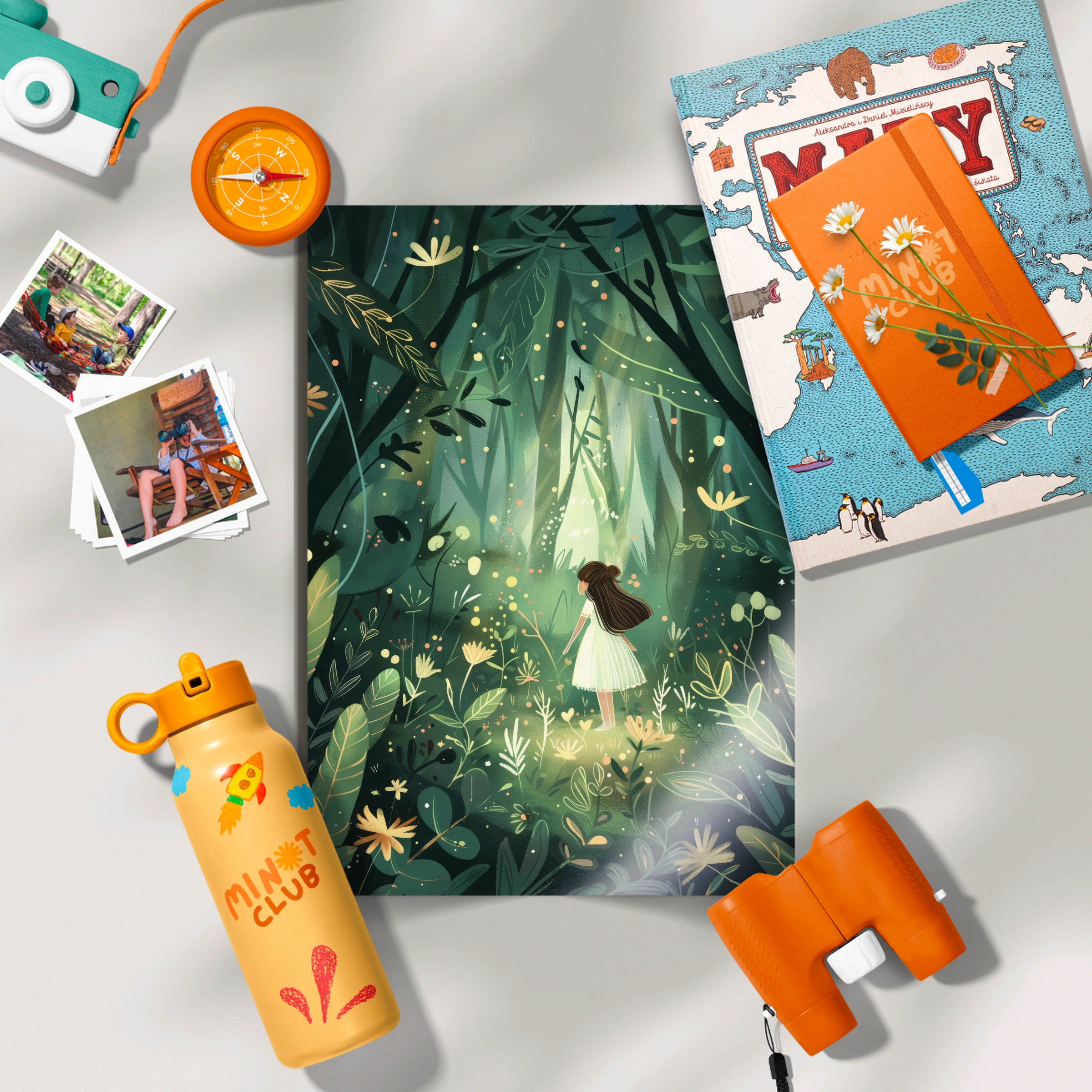 Girl in the Forest Nursery Print