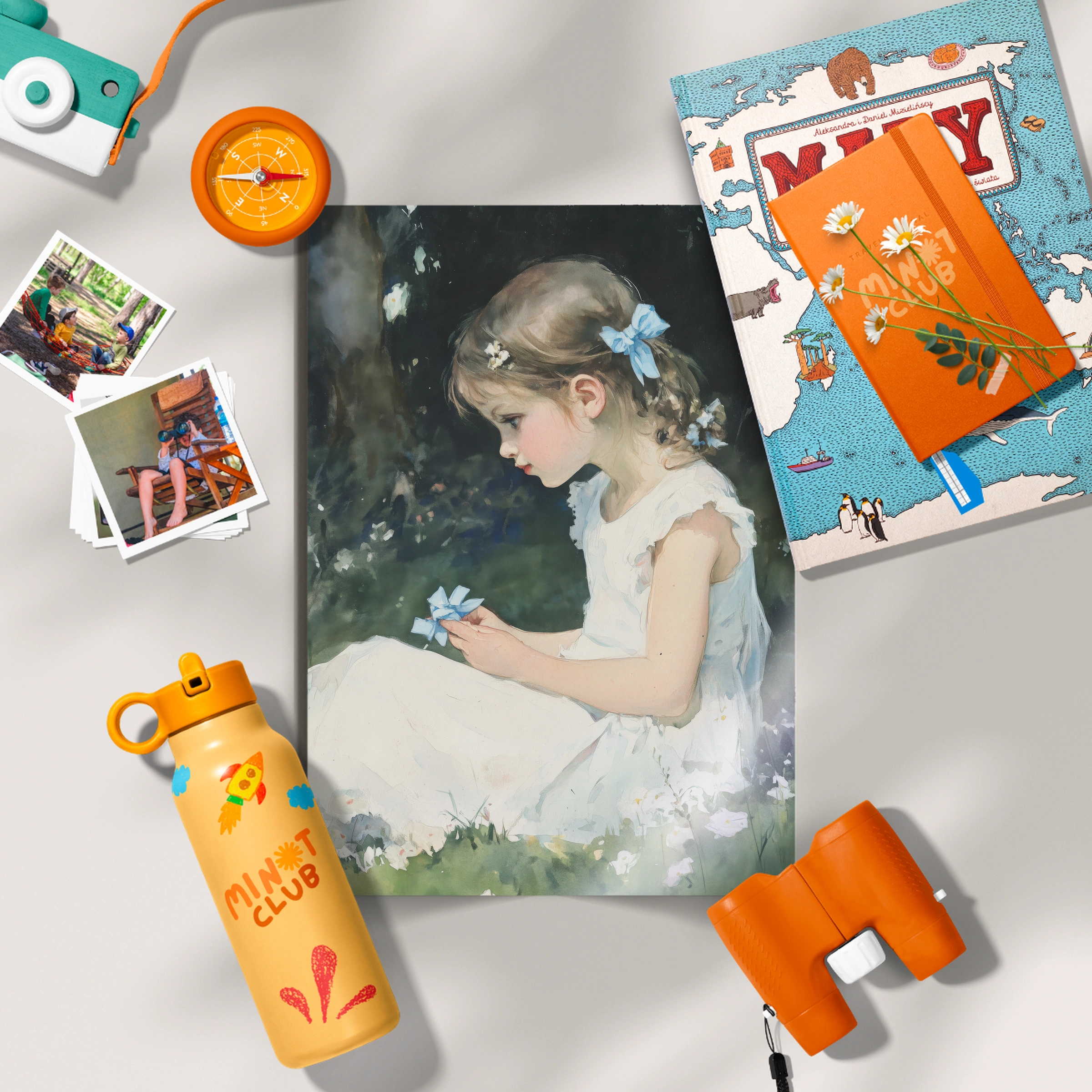 Girl in the Meadow Nursery Print