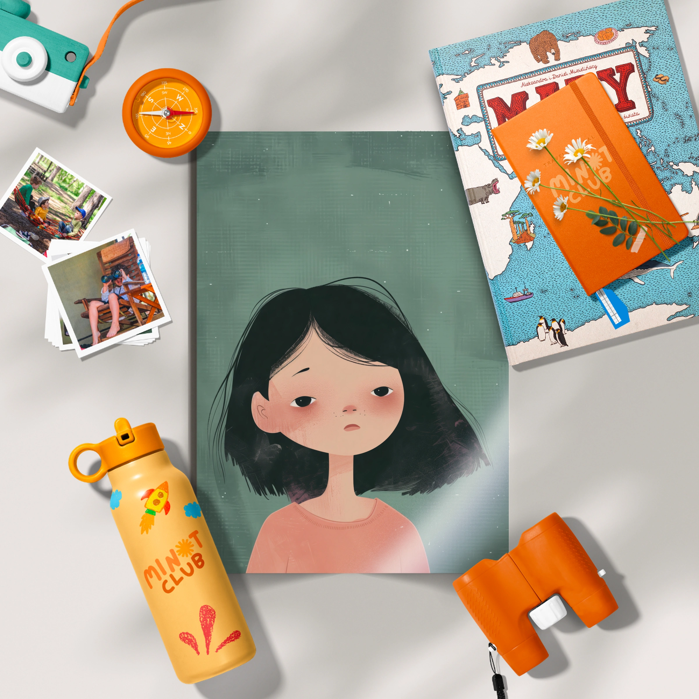 Girl Portrait Nursery Print