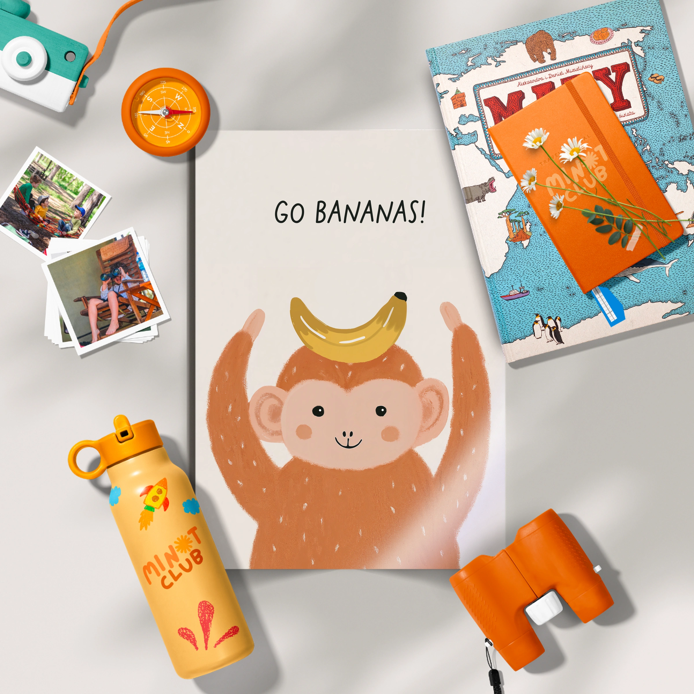 Go Bananas Monkey Nursery Print
