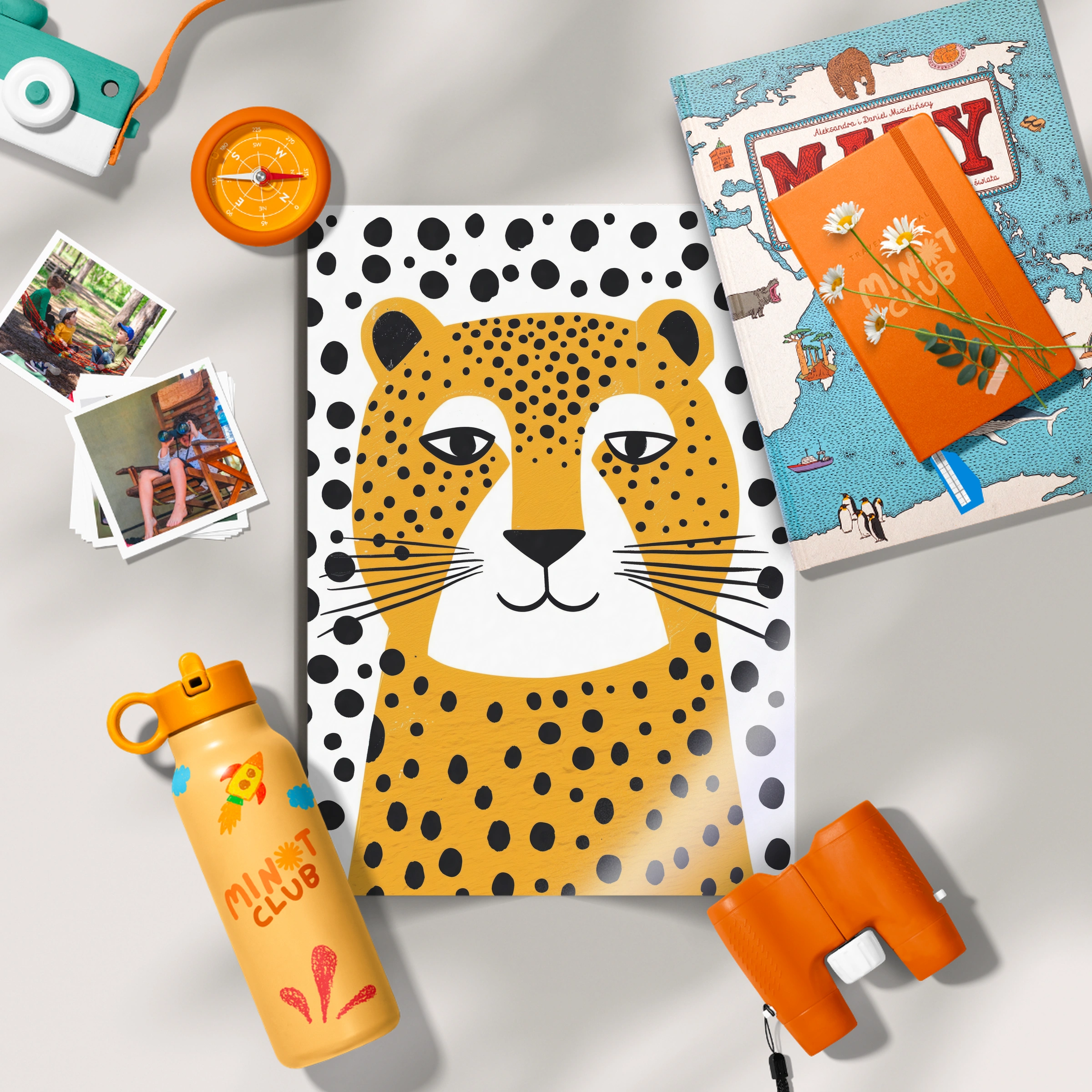 Golden Cheetah Nursery Print