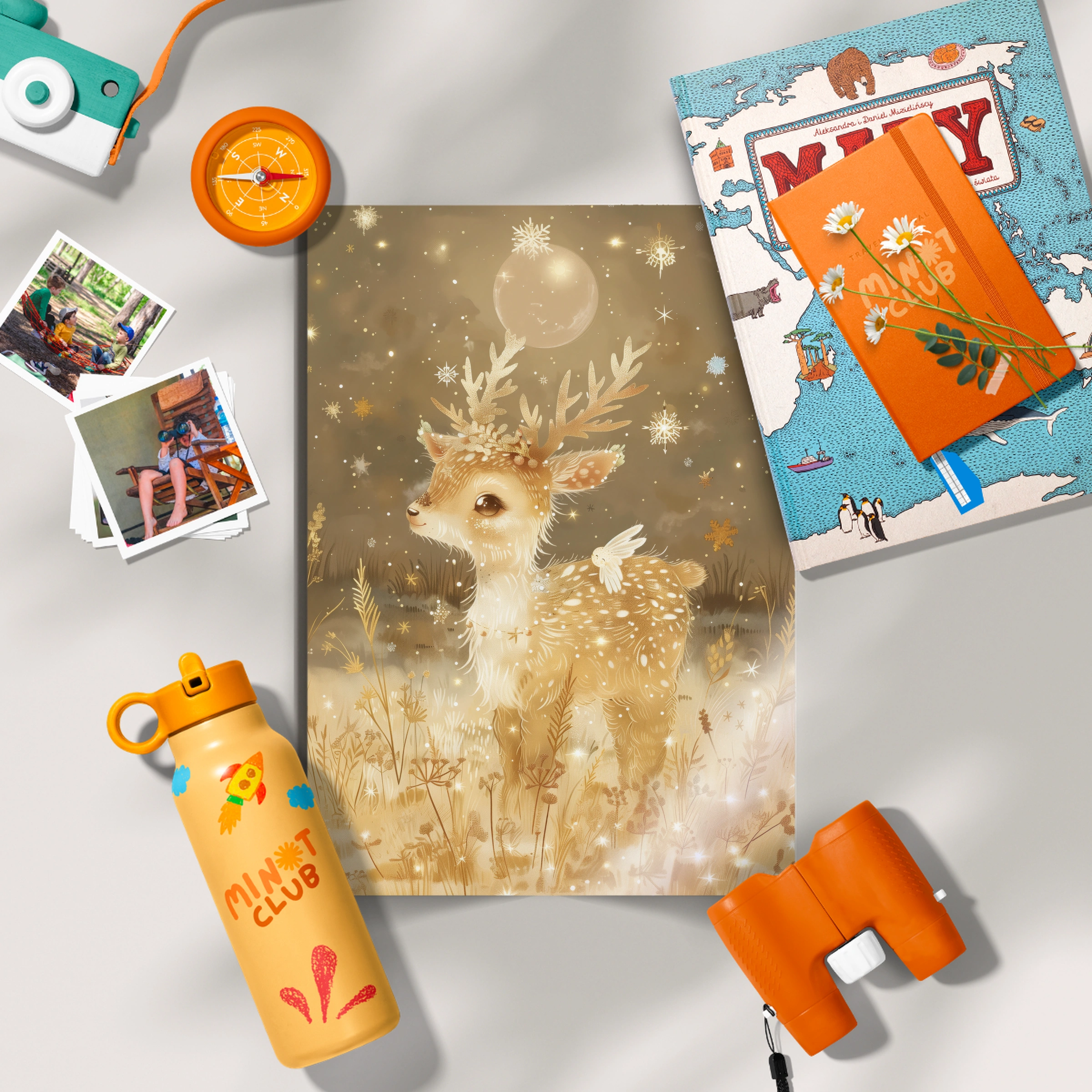 Golden Fawn Nursery Print