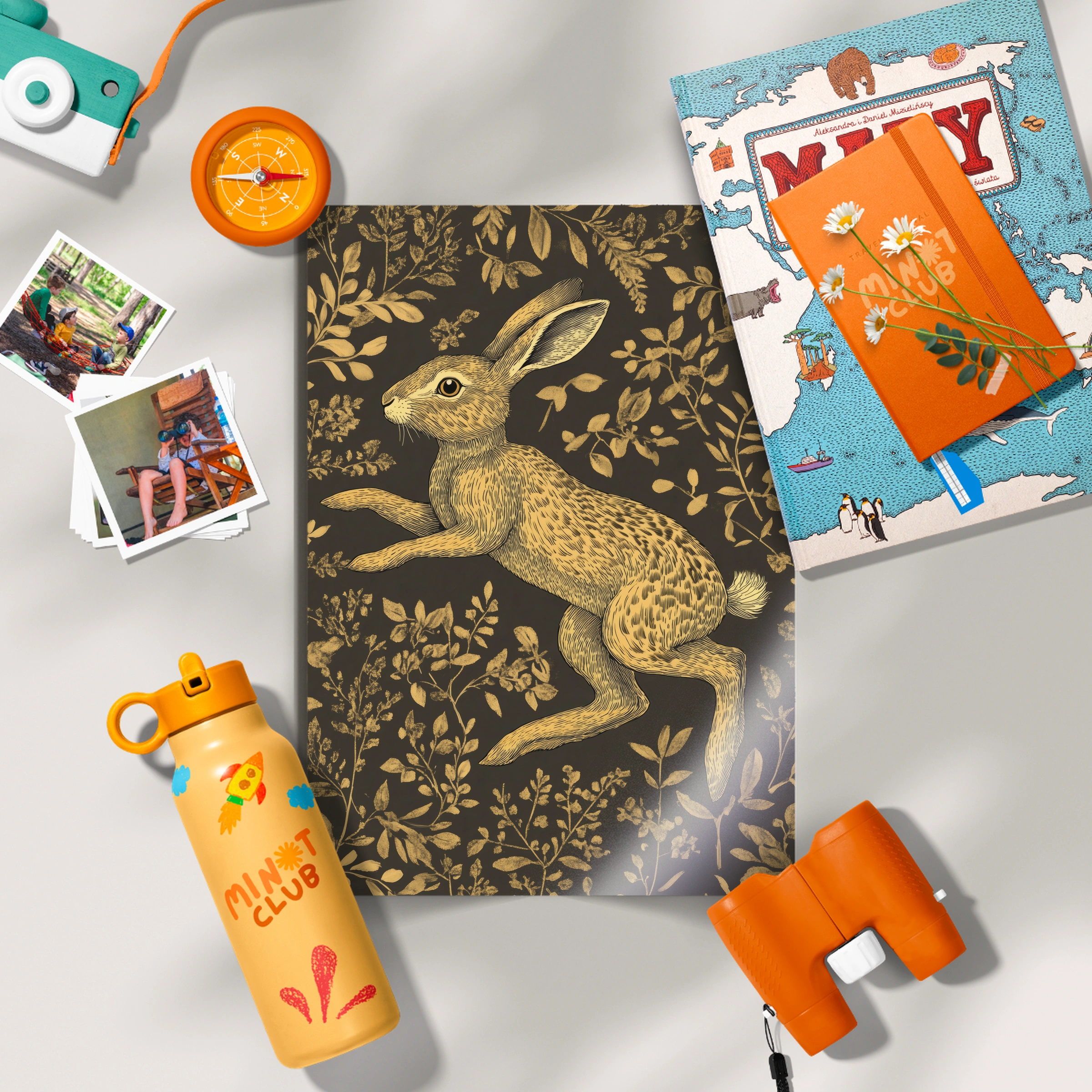 Golden Hare Nursery Print