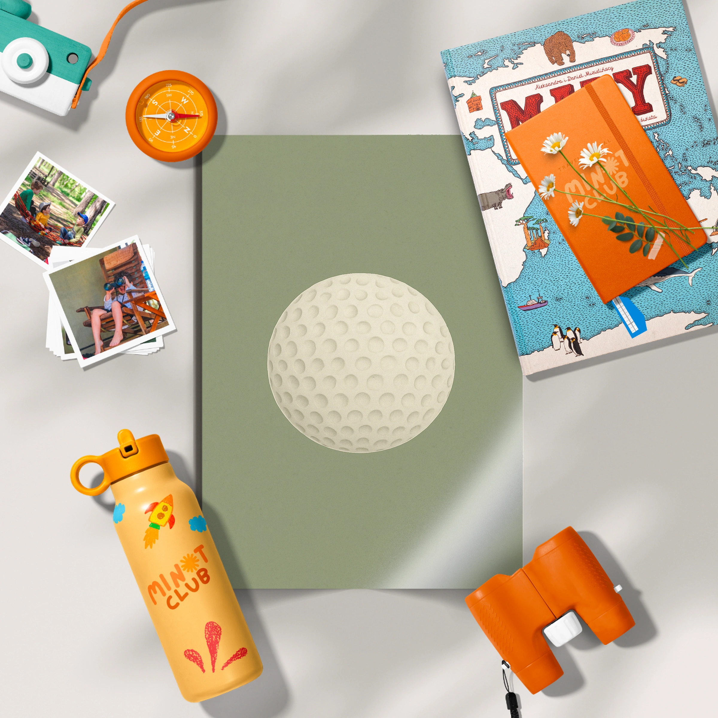 Golf Ball Nursery Print - flat lay nursery decor print
