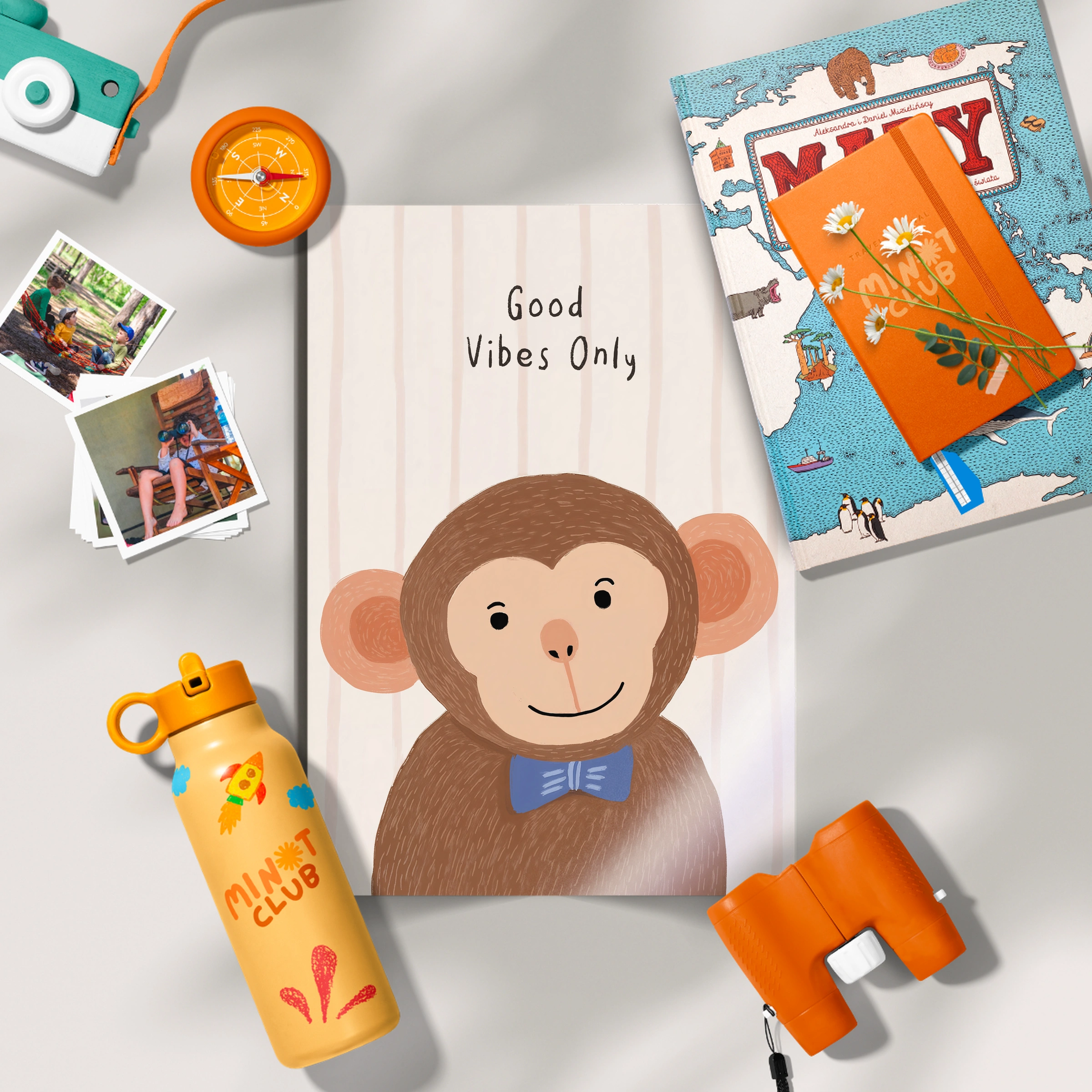 Good Vibes Only Monkey Nursery Print