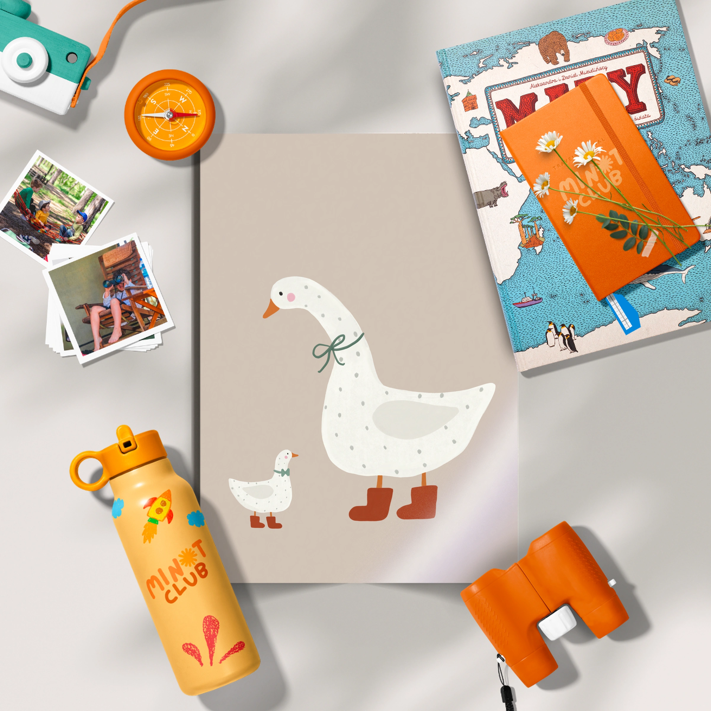 Goose Family Nursery Print